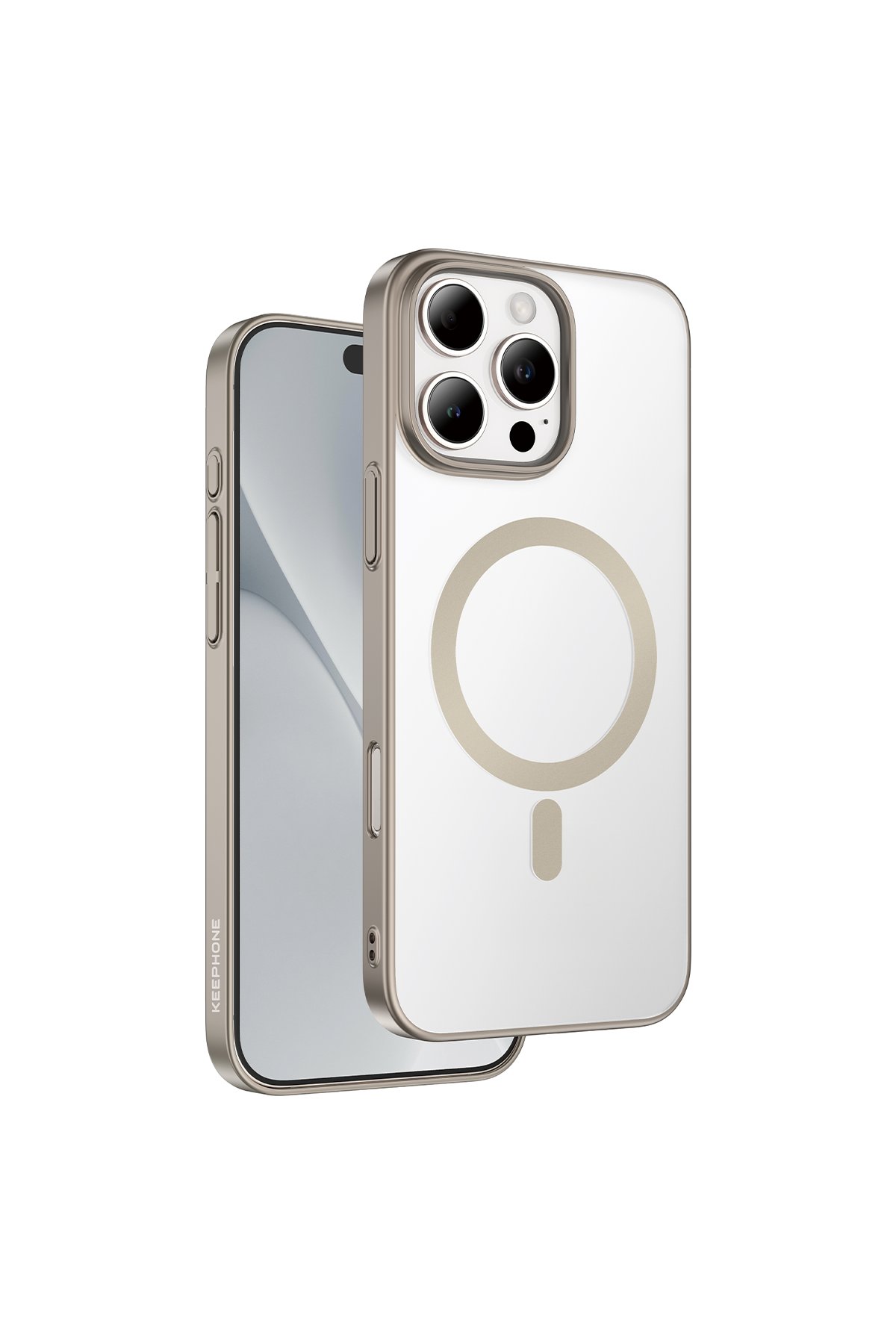 Keephone iPhone 16 Pro Aurora Pro Magsafe Kılıf - Çöl Titanyum