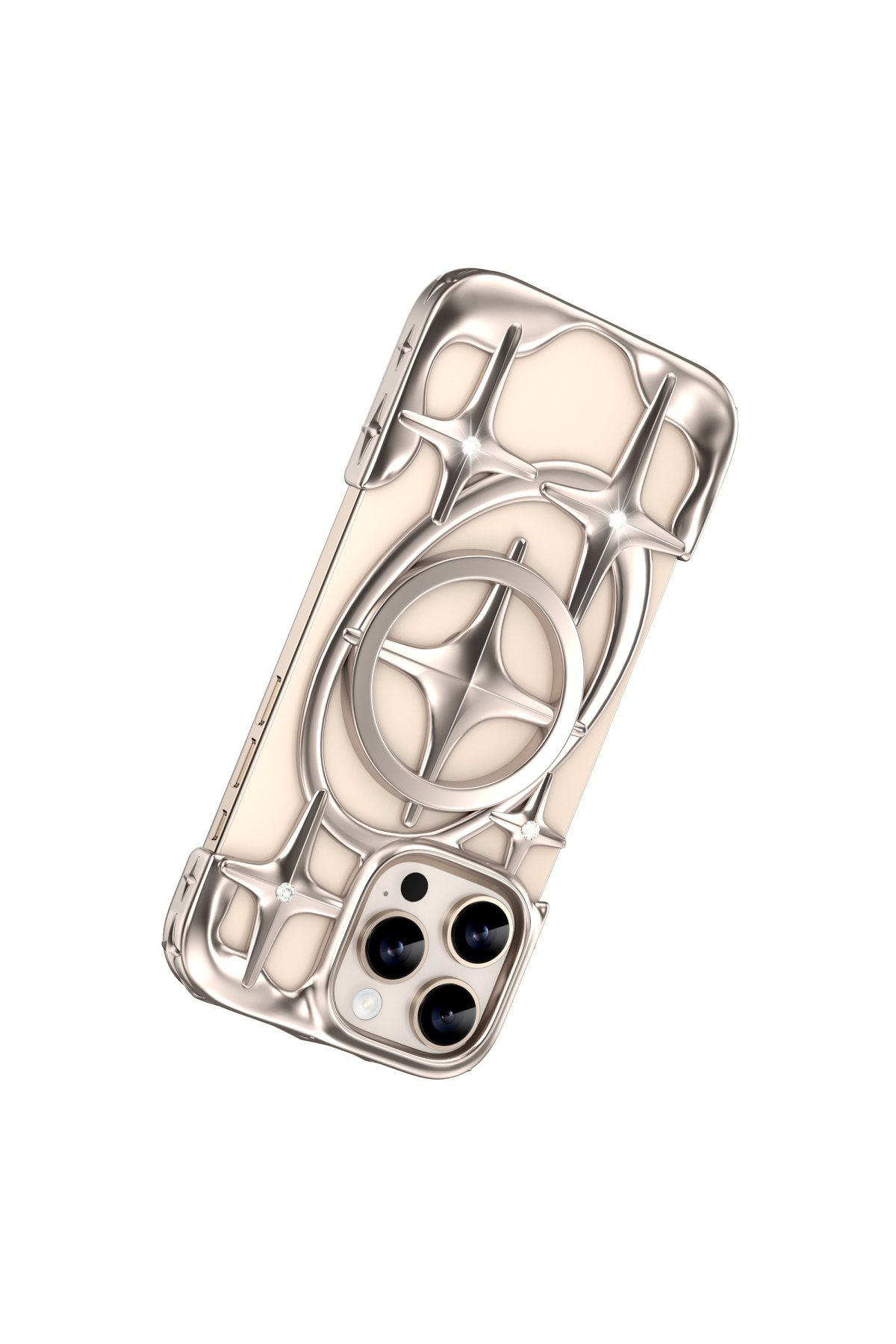 Keephone iPhone 16 Pro Benassi Magsafe Kılıf - Çöl Titanyum