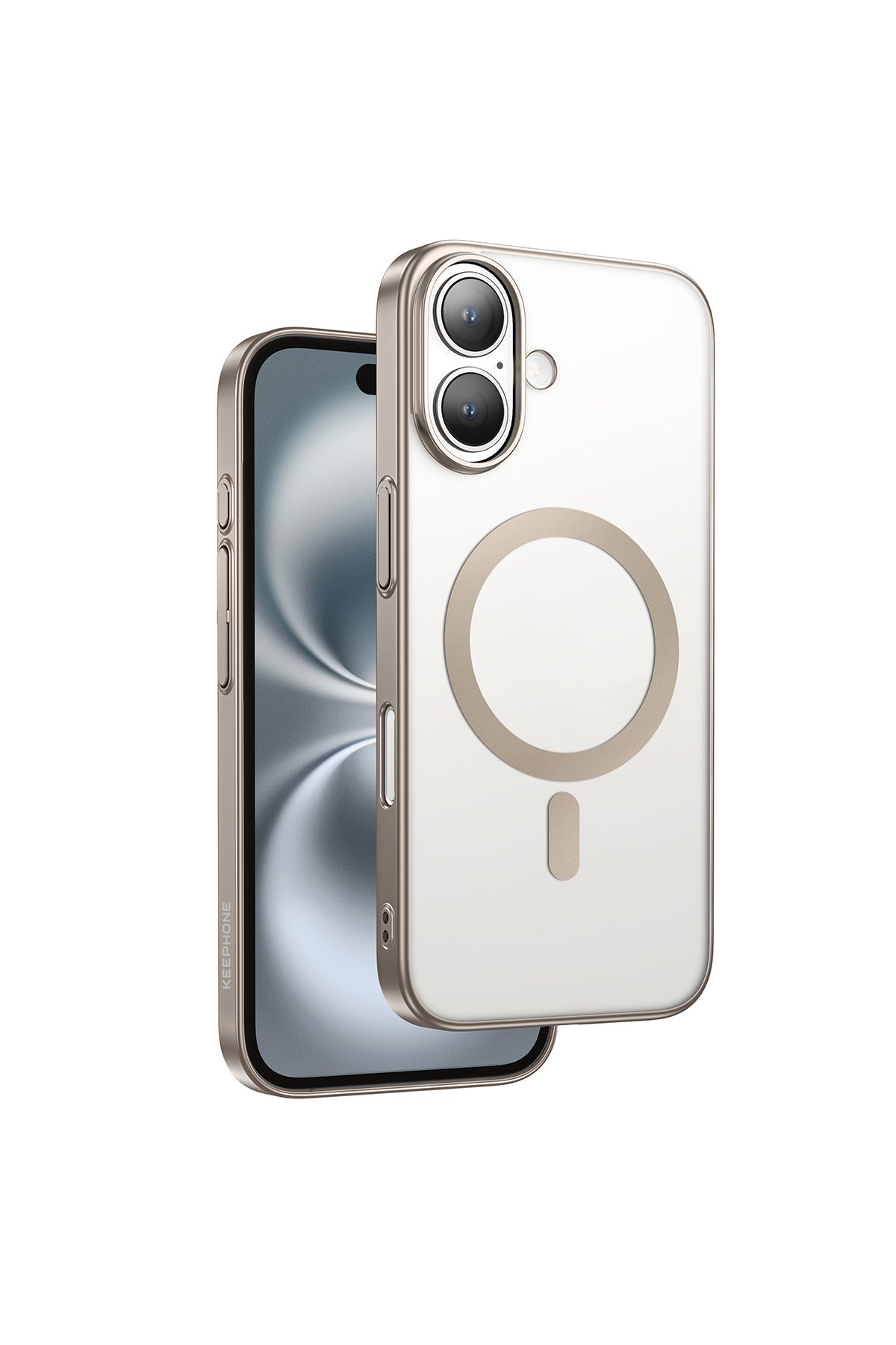 Keephone iPhone 16 Aurora Pro Magsafe Kılıf - Çöl Titanyum