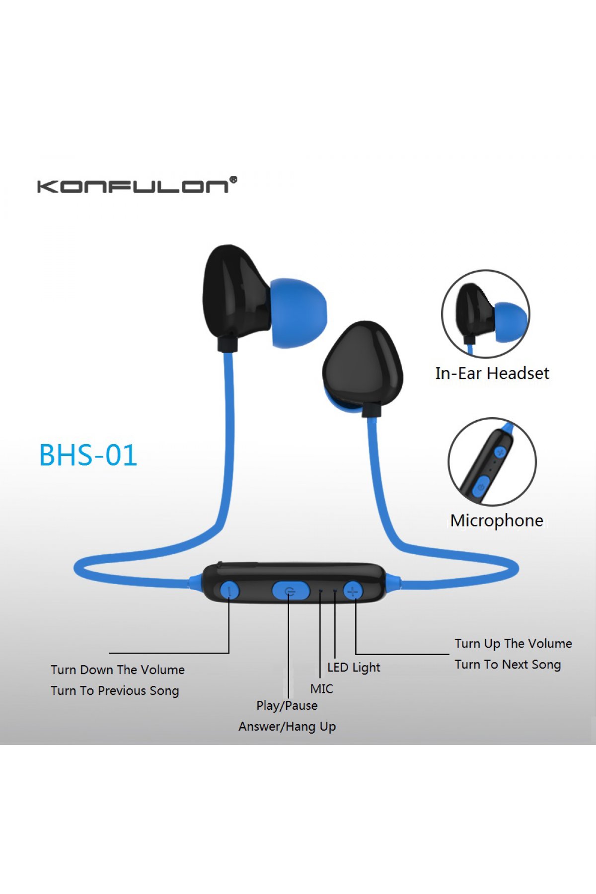 Konfulon FS22 Led Işıklı Masaüstü Soğutma Fanı - Beyaz