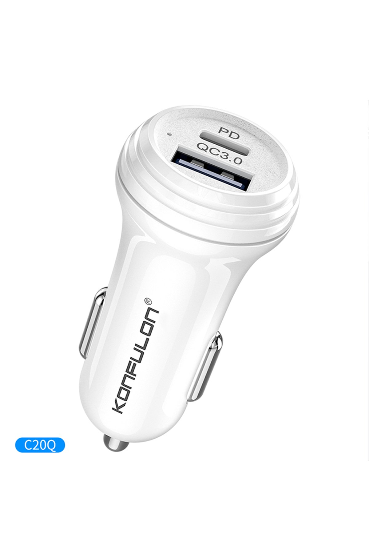 Konfulon C69Q 1 Adet 20W Type-C ve 1 Adet 18W Usb 3.0 Çıkışlı PD Şarj Cihazı