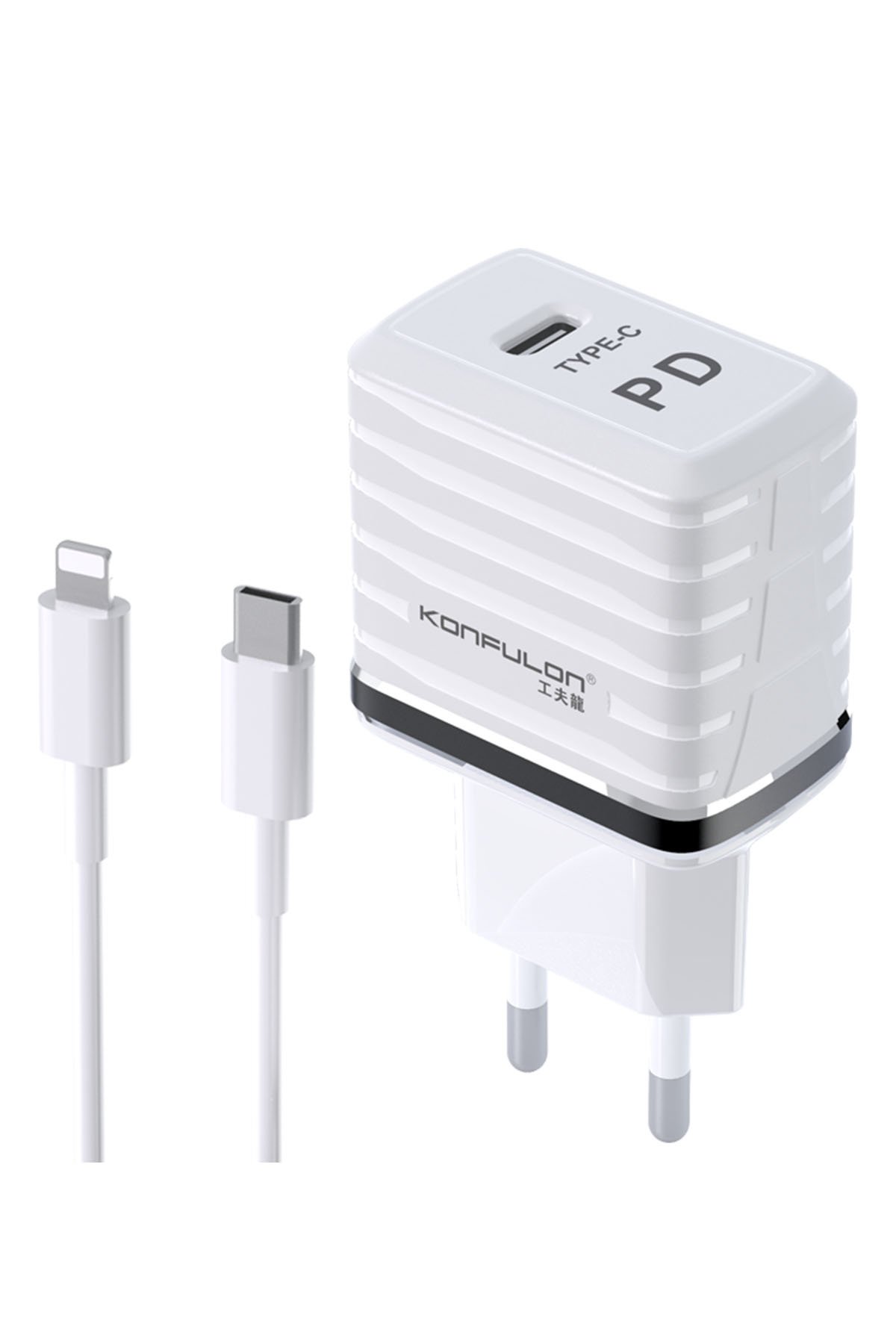 Konfulon S51 Lightning Kablo iphone Uyumlu 1M 3A - Kırmızı