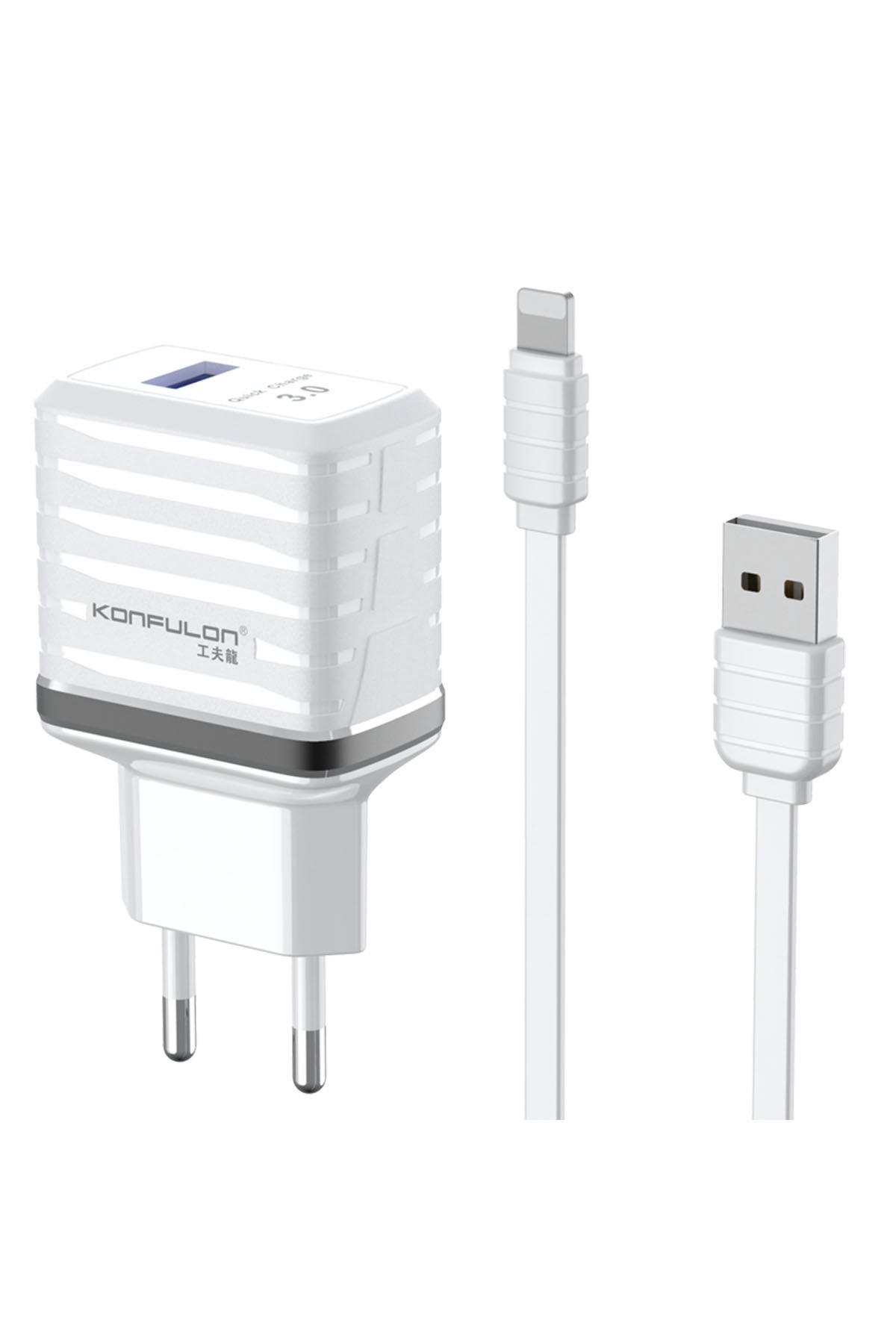 Konfulon DC28 Micro USB Kablo 1M 2.4A - Siyah