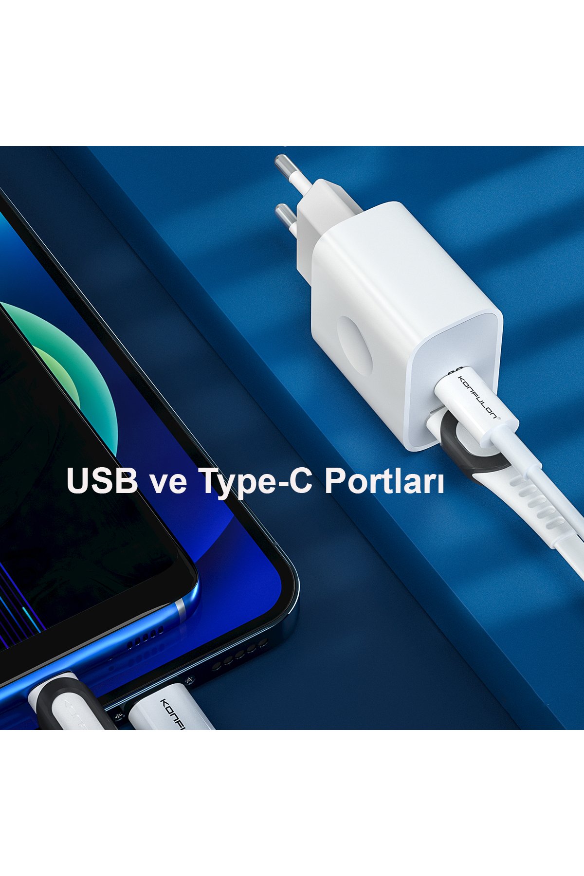 Konfulon DC11 Ses Duyarlı Işıklı Type-C Kablo 1M 2A - Siyah