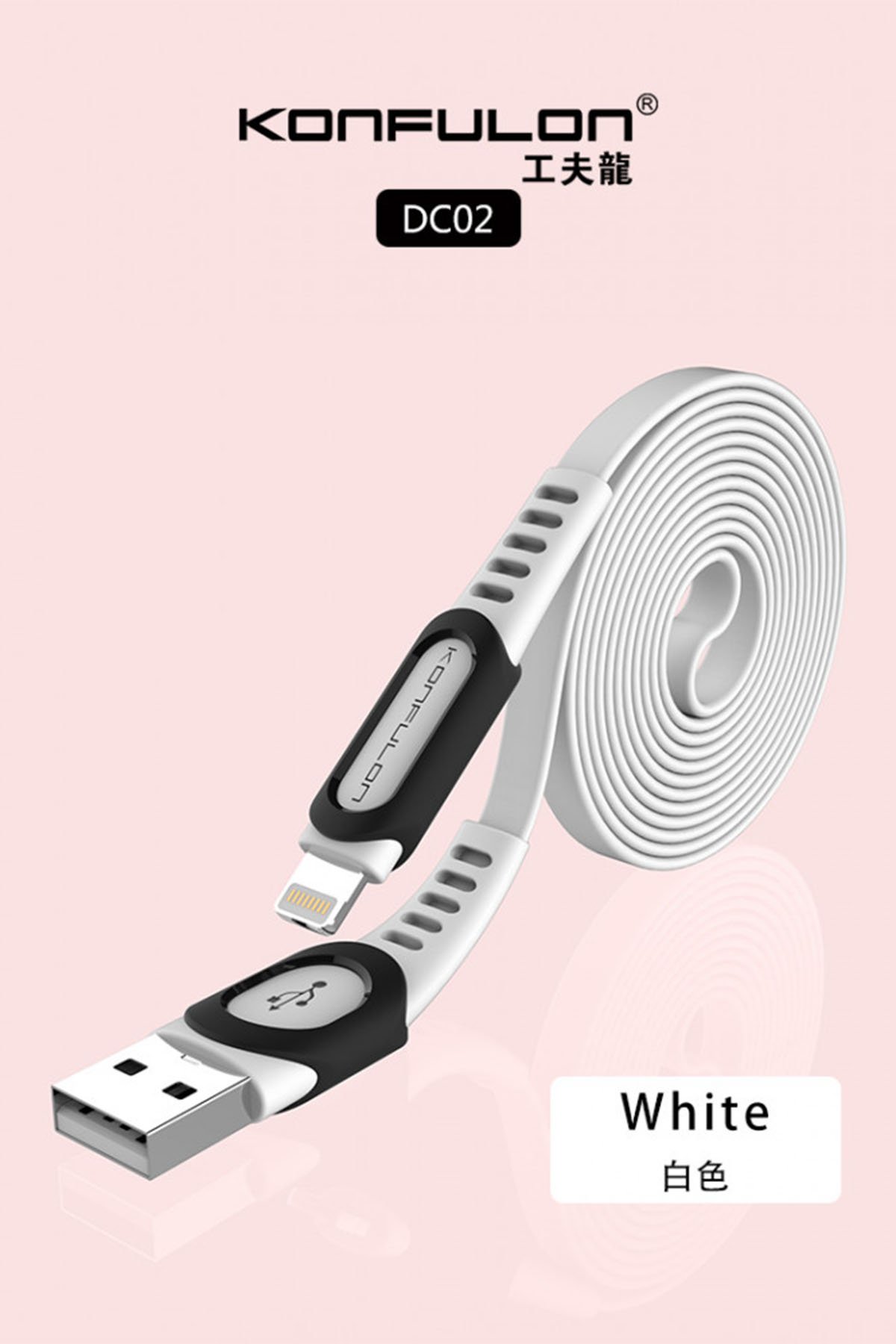 Konfulon S61 Micro USB Kablo 1.2M 3.1A - Kırmızı