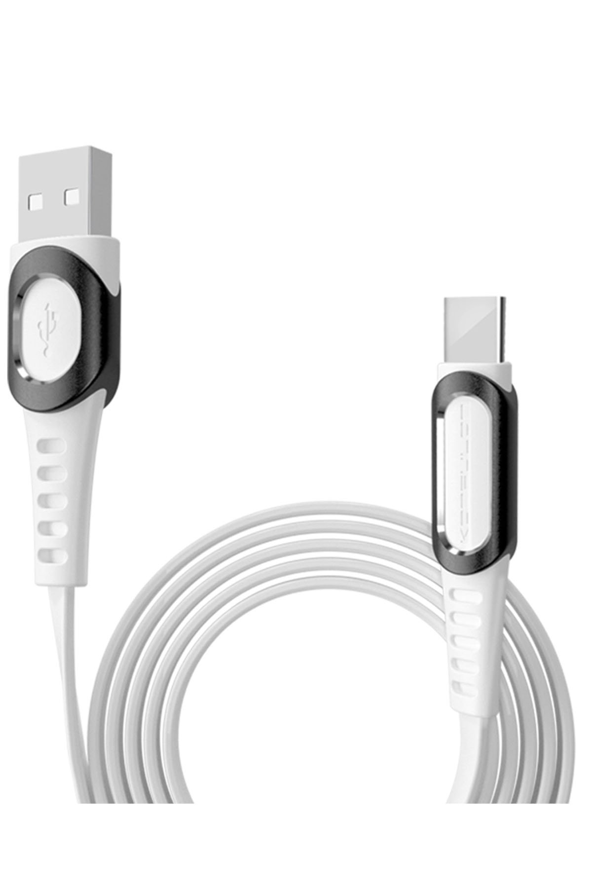 Konfulon S82 Seramik Uçlu Micro USB Kablo 1M 3.1A - Beyaz