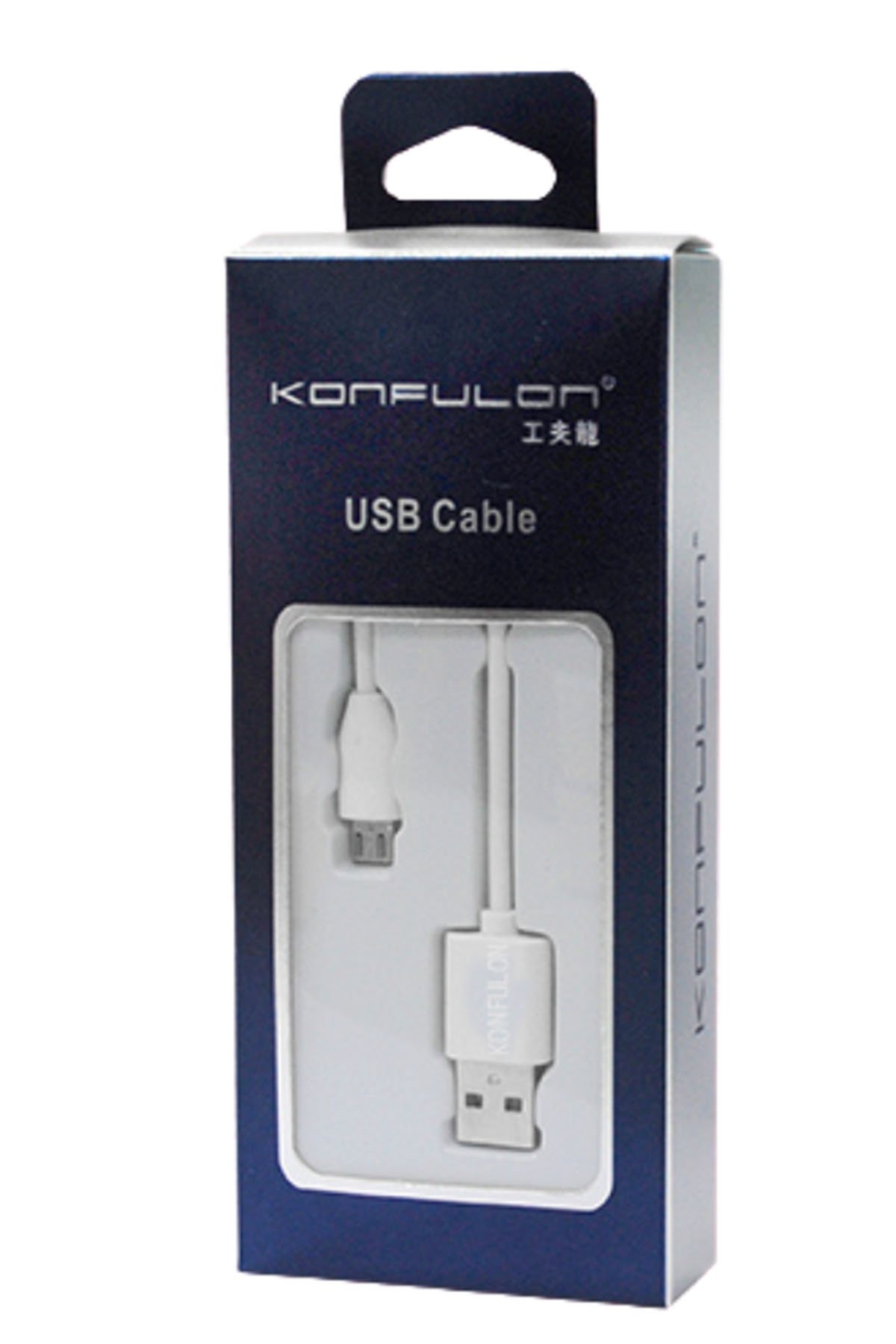 Konfulon S83 Seramik Uçlu Lightning Kablo iphone Uyumlu 1M 3.1A - Beyaz
