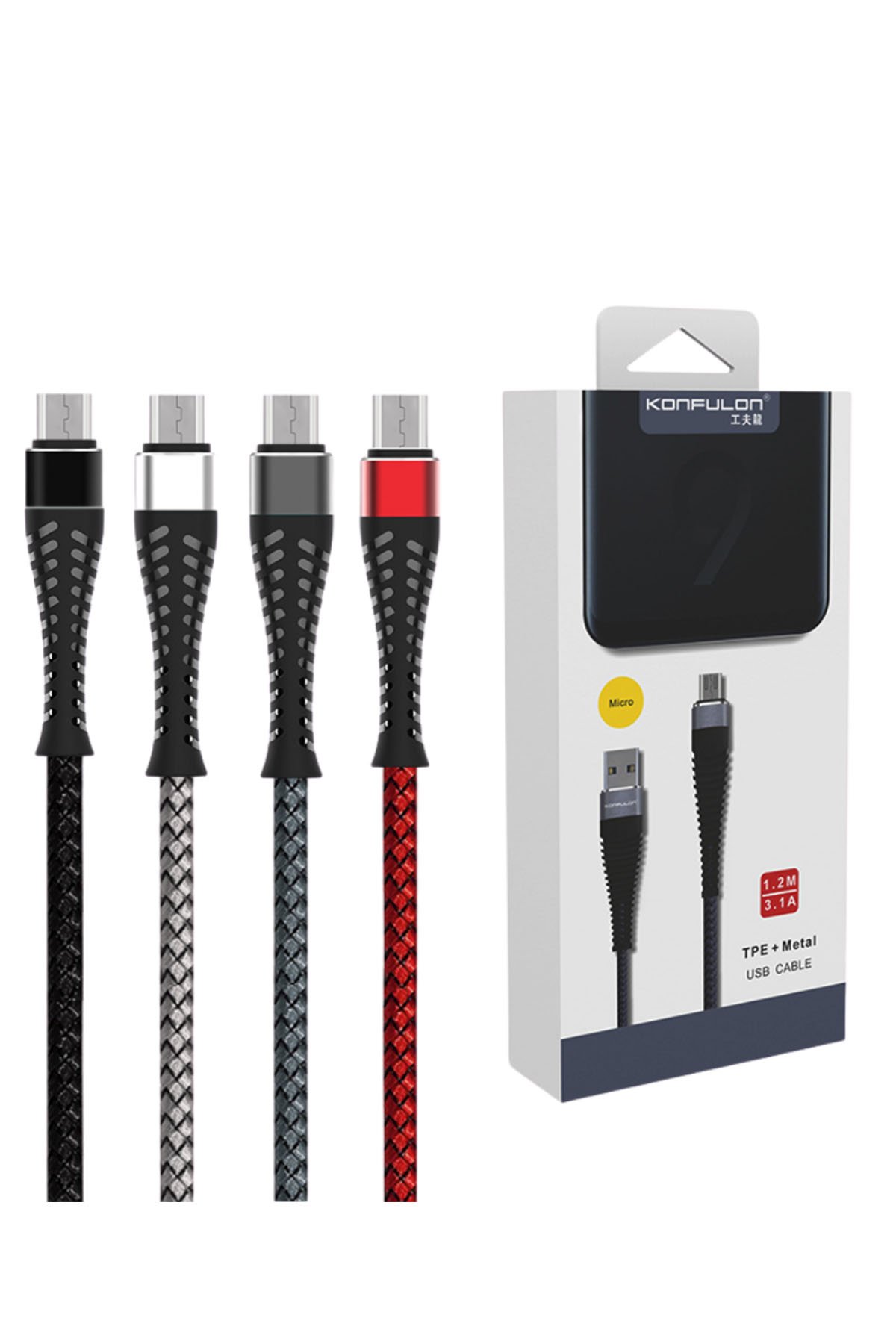 Konfulon P40Q Powerbank 40.000 mAh PD 18W Hızlı Şarj - Siyah