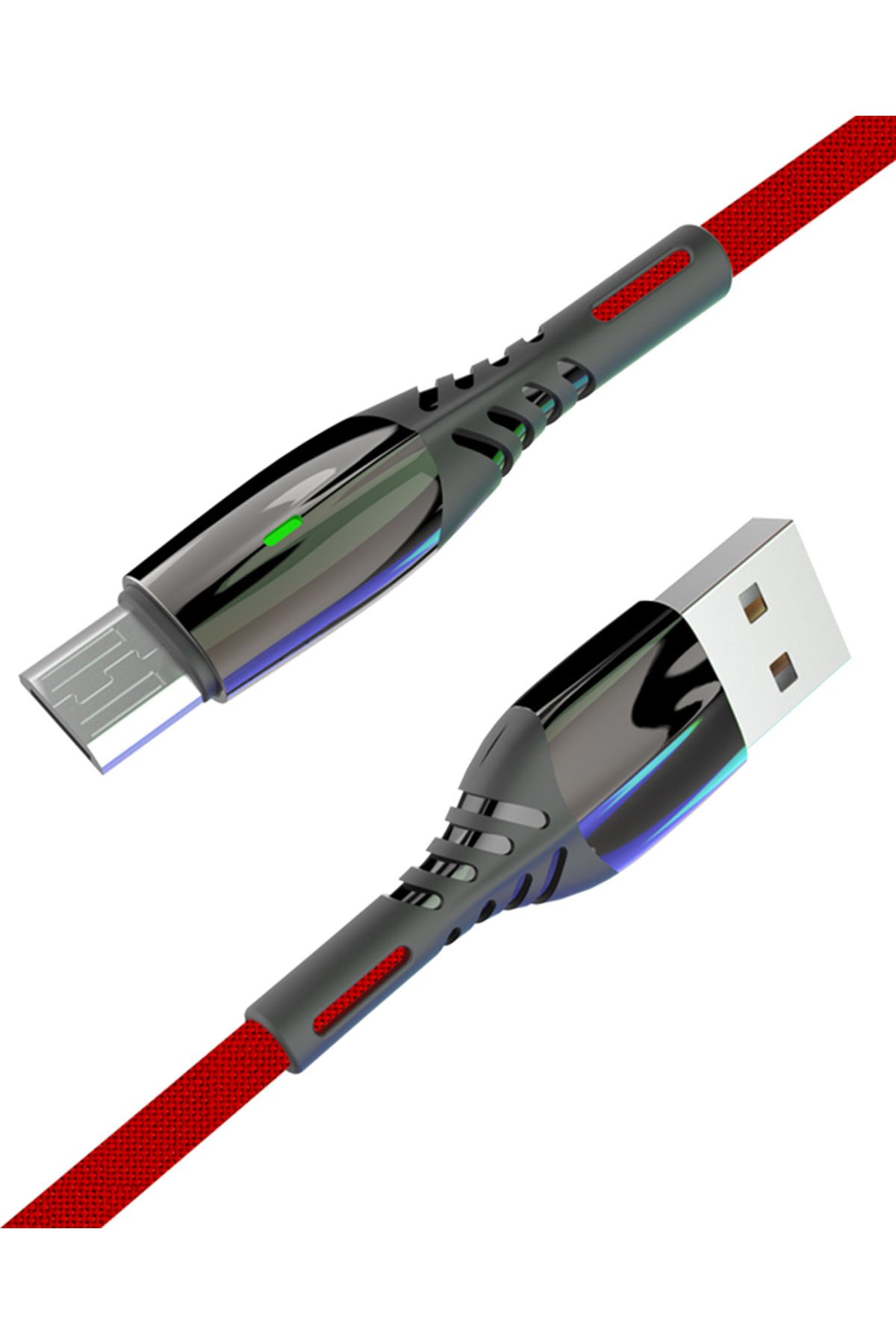 Konfulon DC01 Süper Hızlı Micro USB Kablo 1M 2.4A - Kırmızı