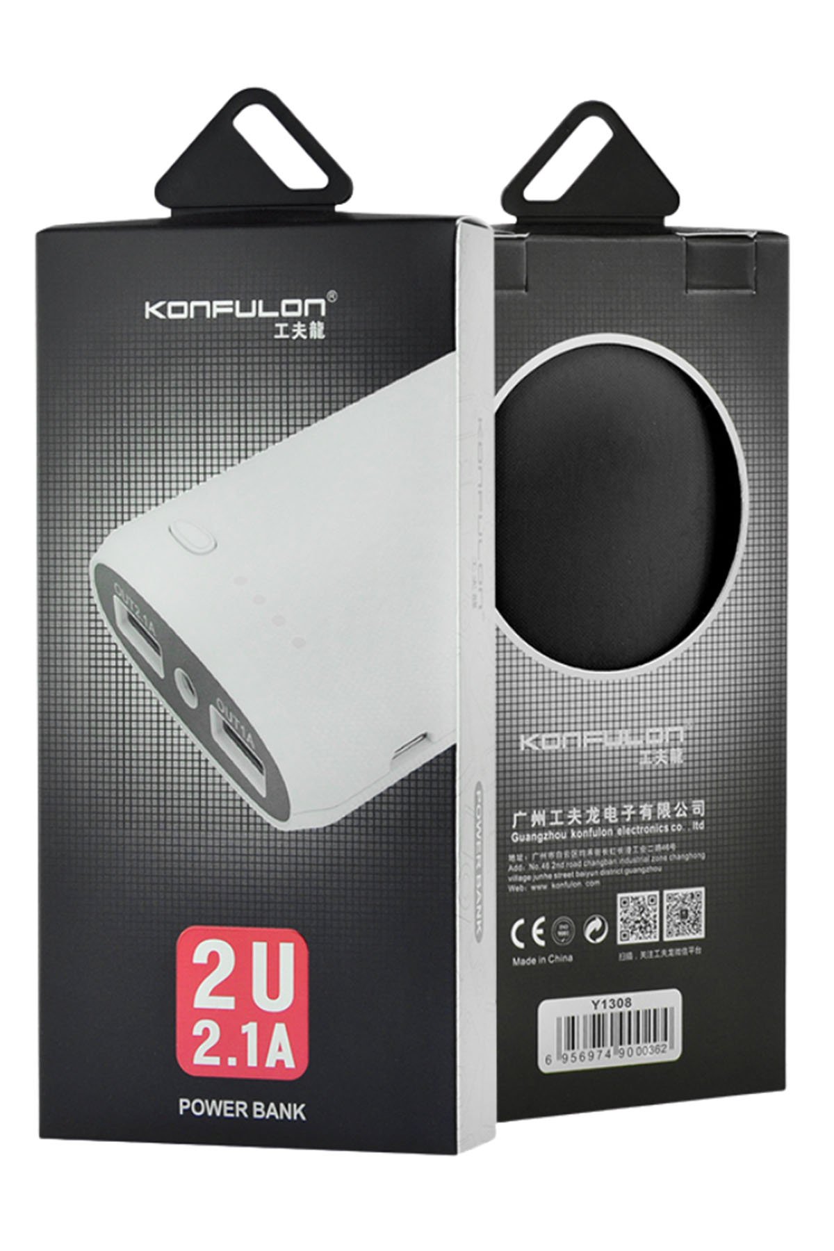 Konfulon C65Q Type-C USB 3.0 Quick PD 20W Dijital Seyahat Hızlı Şarj Cihazı - Beyaz