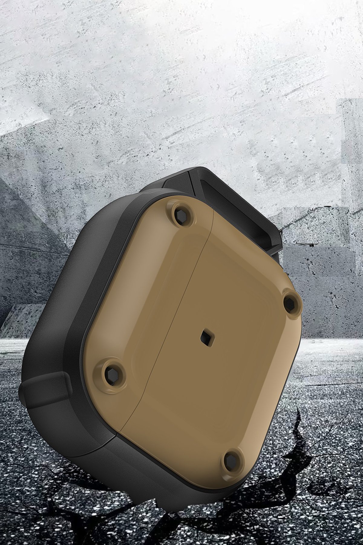Movenchy Airpods Pro 2 (2.nesil) MO-A8 Armor Kılıf - Siyah