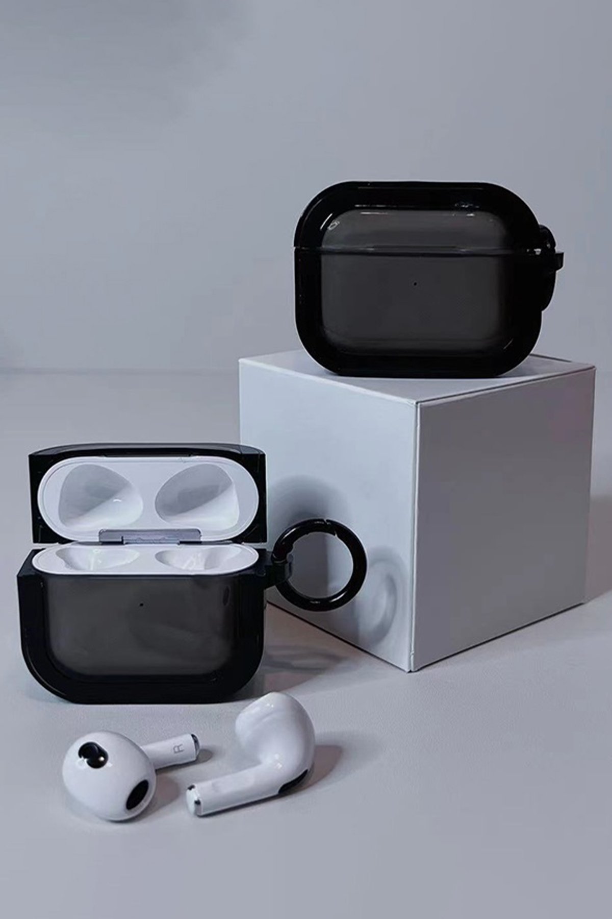 Movenchy Airpods Pro 2 (2.nesil) Shiny Şeffaf Kılıf - Mor