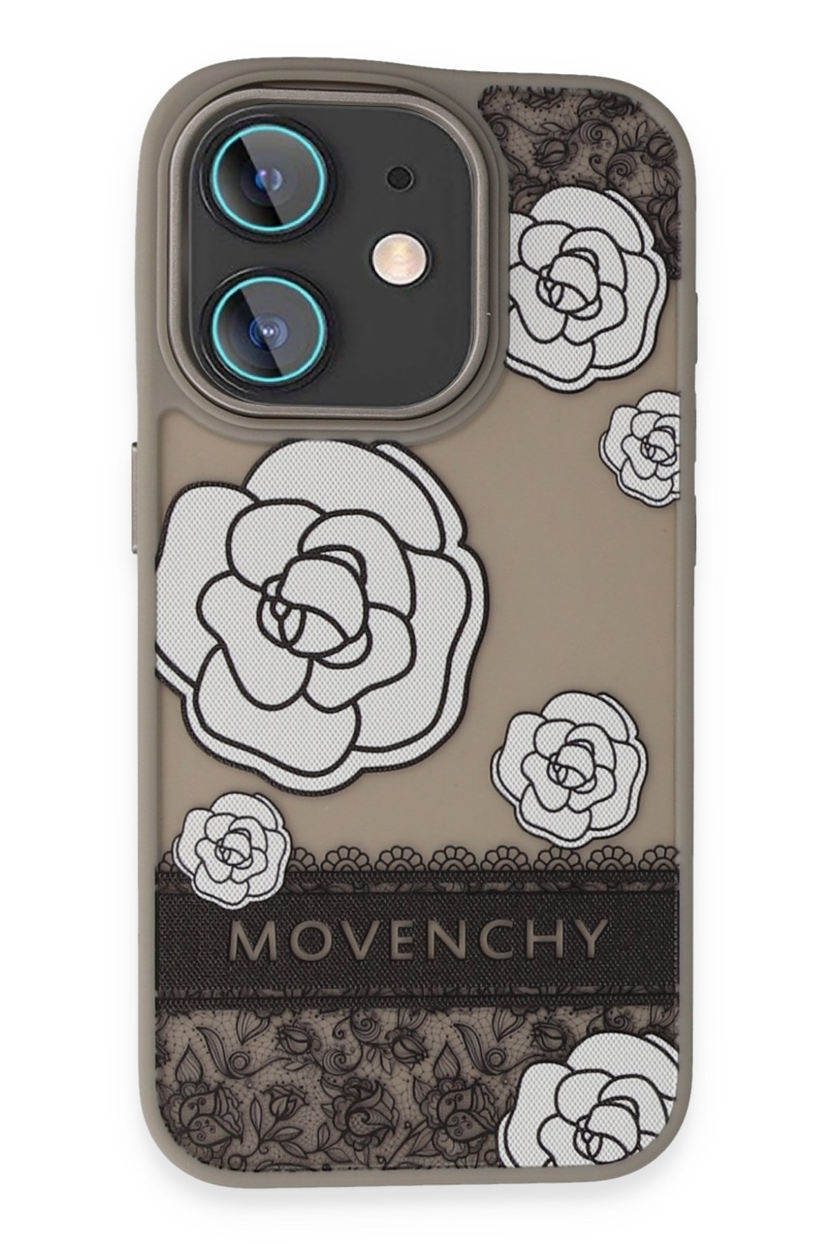 Movenchy iPhone 11 Terra Desenli Kapak - Siyah - 1