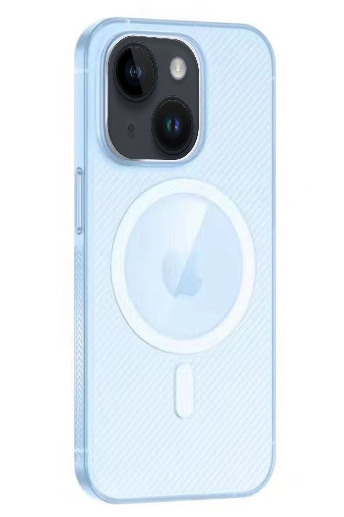 Movenchy iPhone 14 Kılıf PP Magsafe Kapak - Sierra Blue