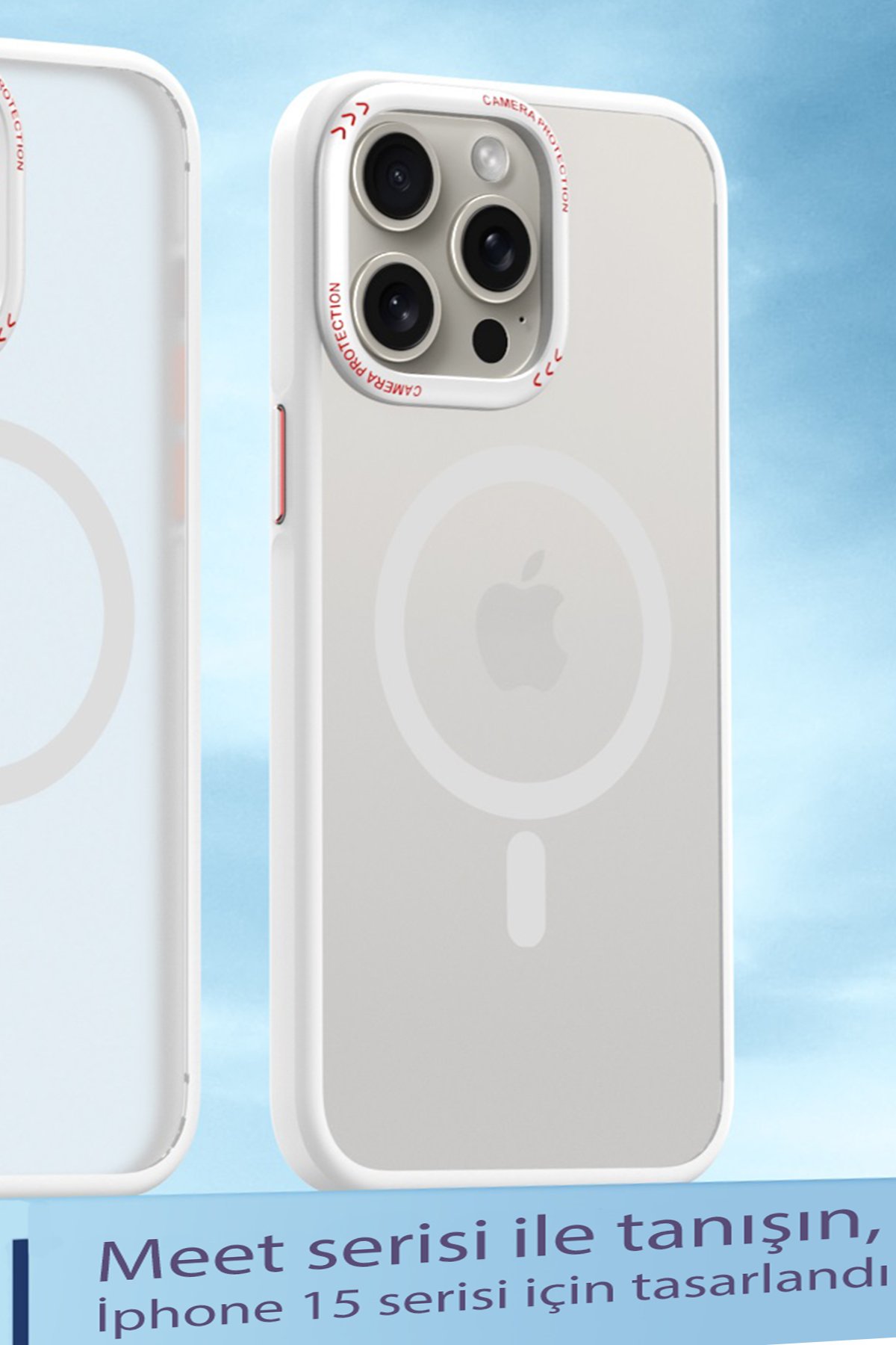 Movenchy iPhone 14 Pro Max Kılıf Radyant Magsafe Kapak - Titan Gri