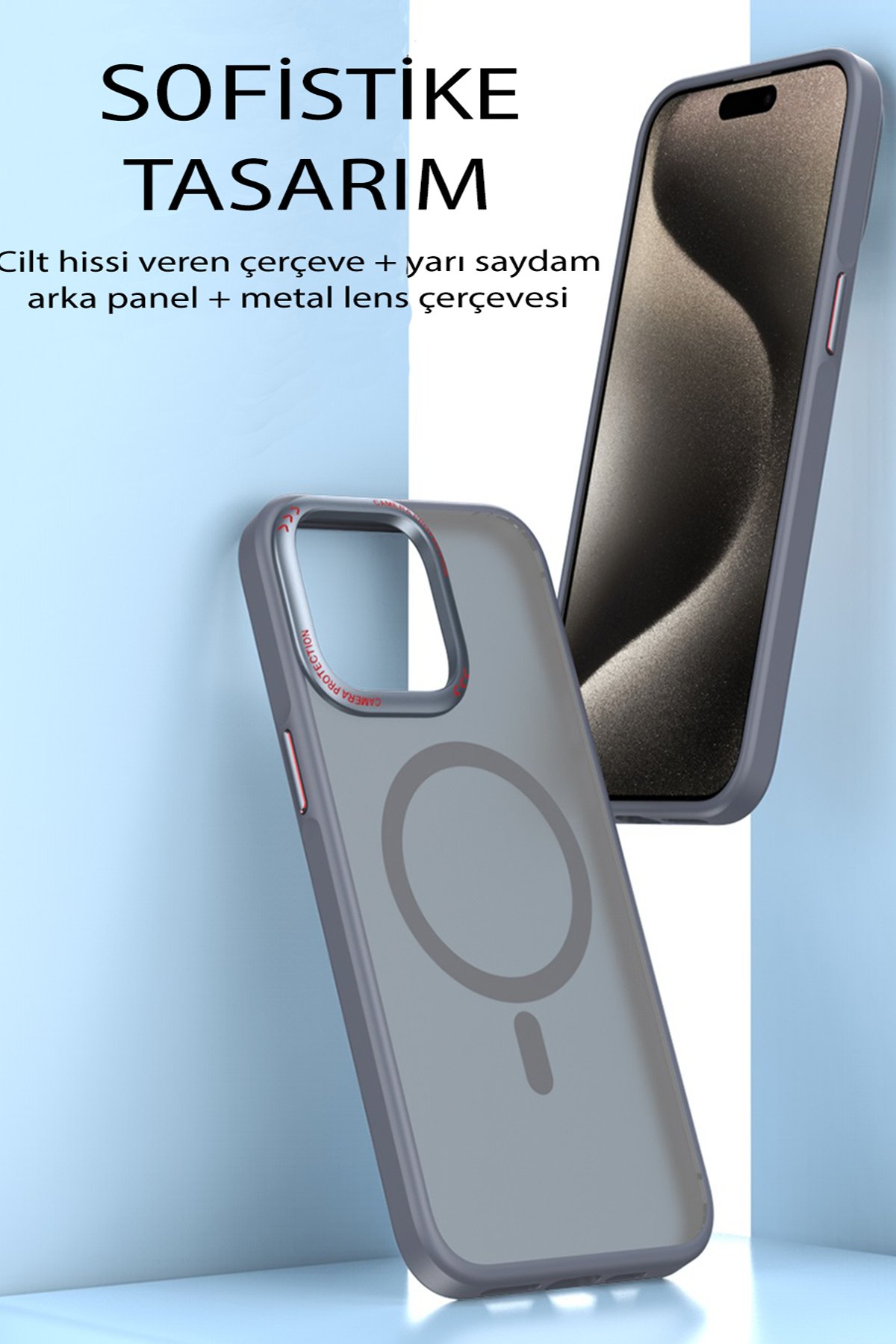 Movenchy iPhone 15 Terra Desenli Kapak - Siyah - 3