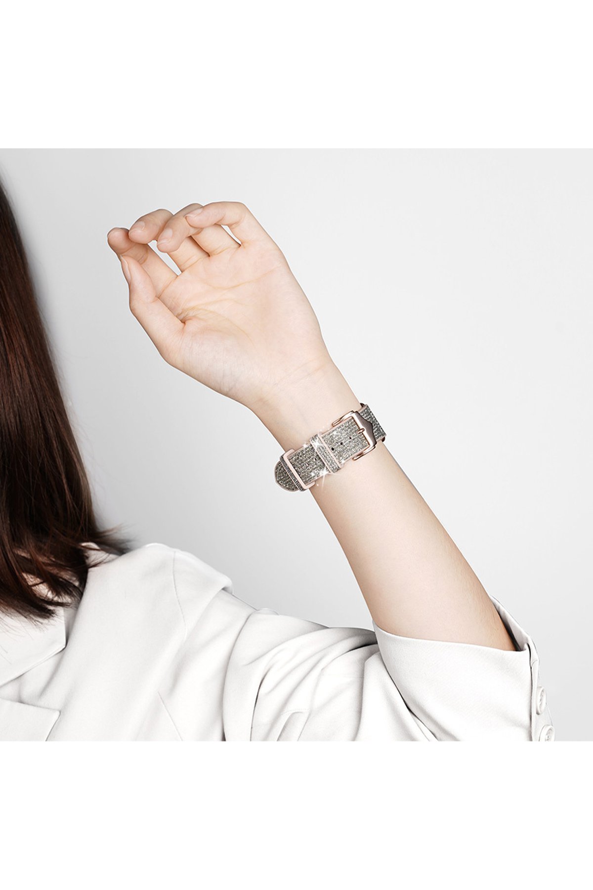 Movenchy Watch 41mm Blink Kordon - Beyaz