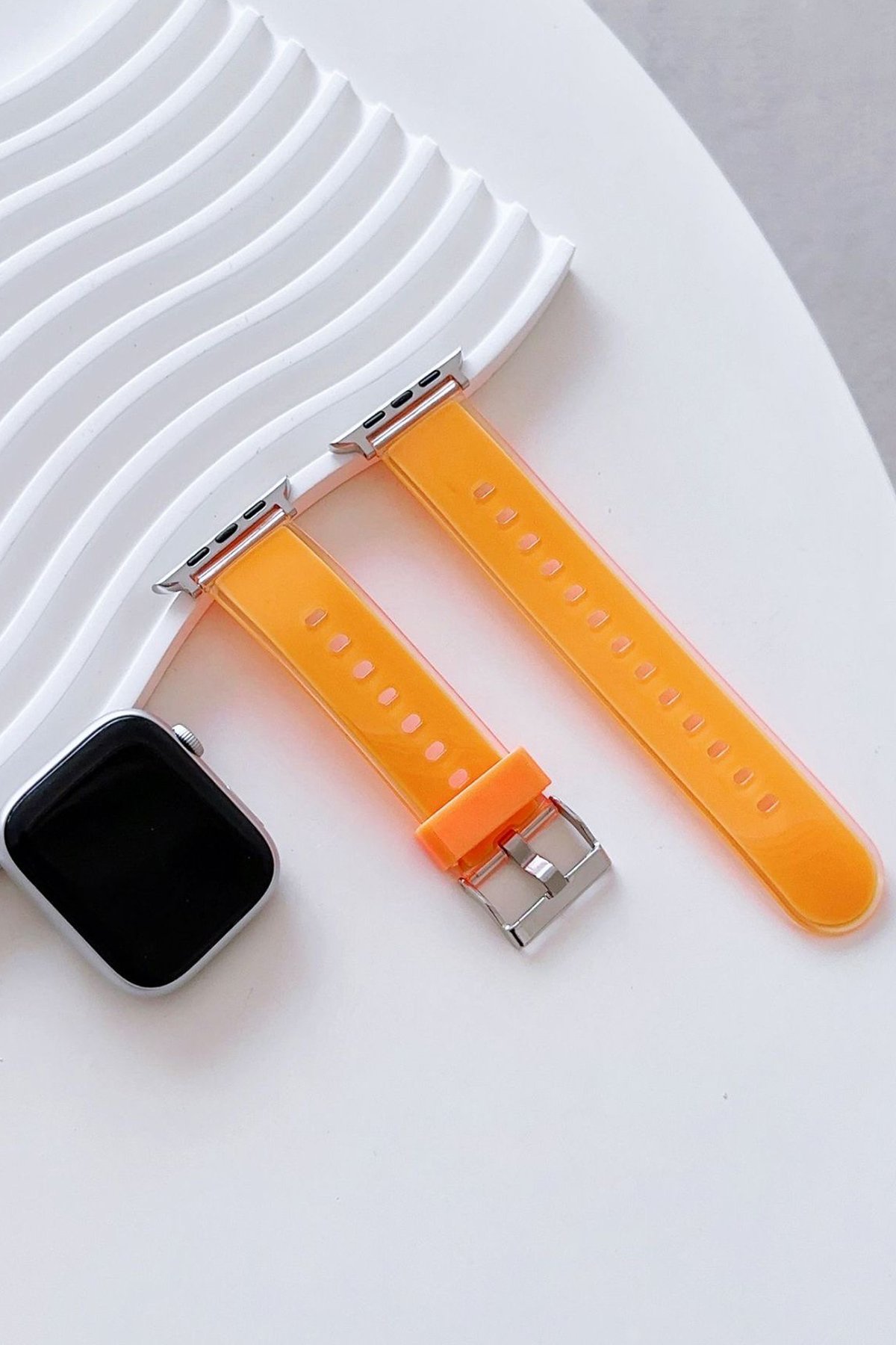 Movenchy Watch 41mm Jelly Silikon Kordon - Yeşil