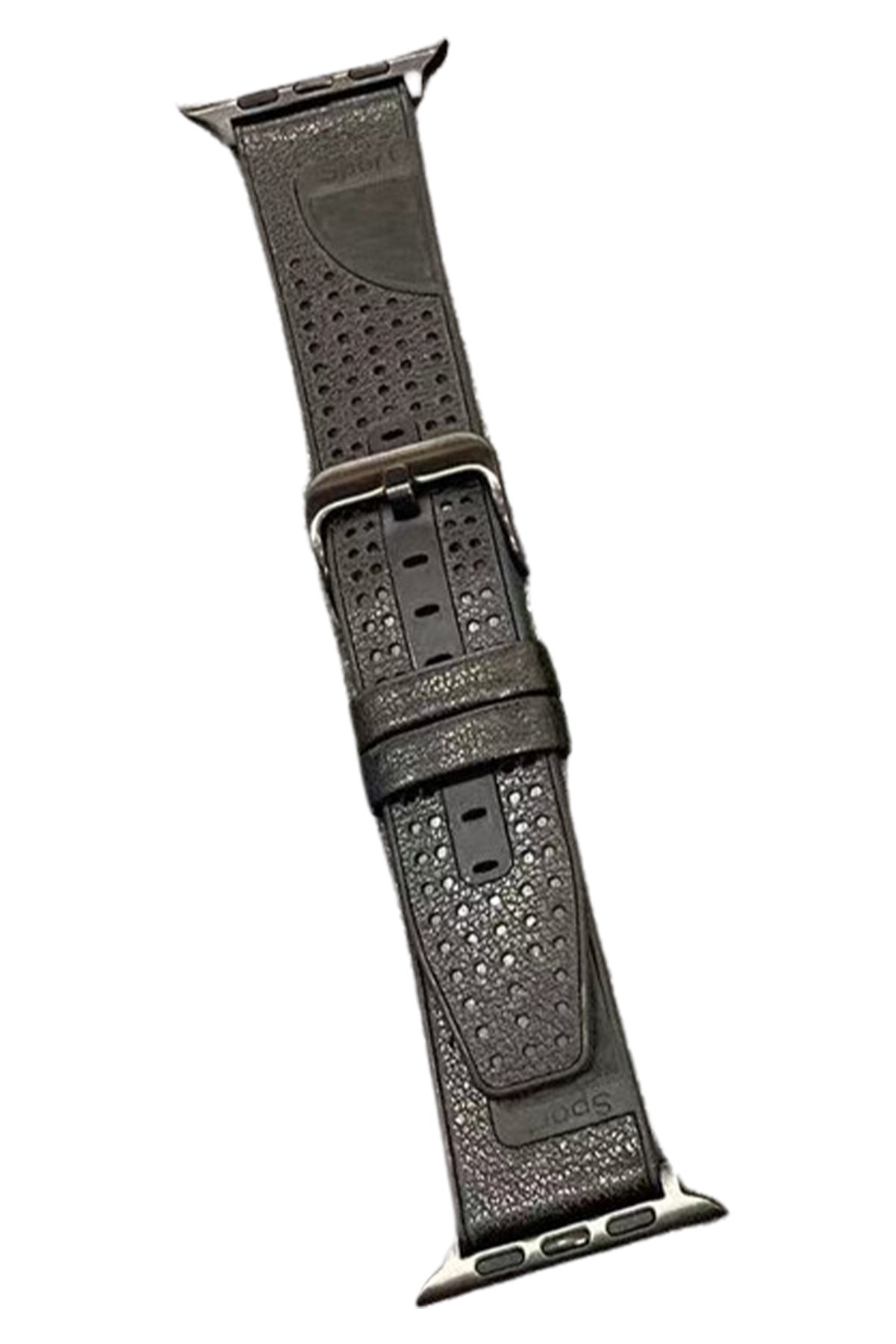 Movenchy Apple Watch 44mm MO-WB1 Çift Renk Mıknatıslı Silikon Kordon - Gri-Turuncu