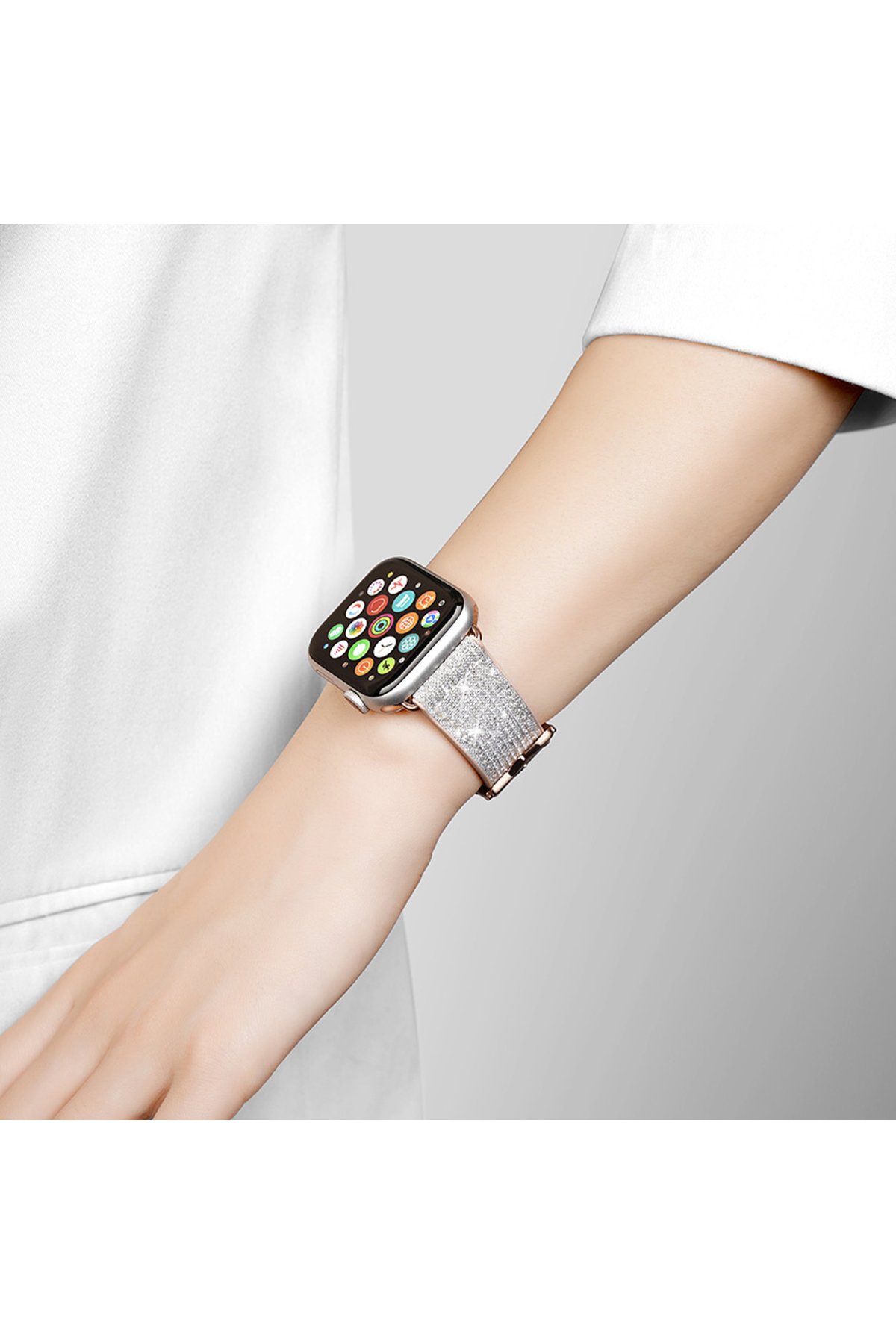 Movenchy Apple Watch Ultra 49mm MO-WB1 Çift Renk Mıknatıslı Silikon Kordon - Siyah-Turuncu