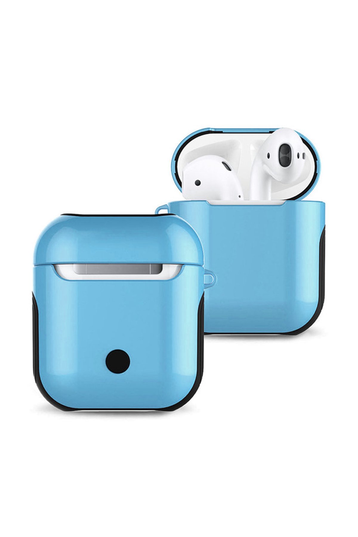 Newface Airpods (1.nesil) Sert Silikon Kılıf - Pudra