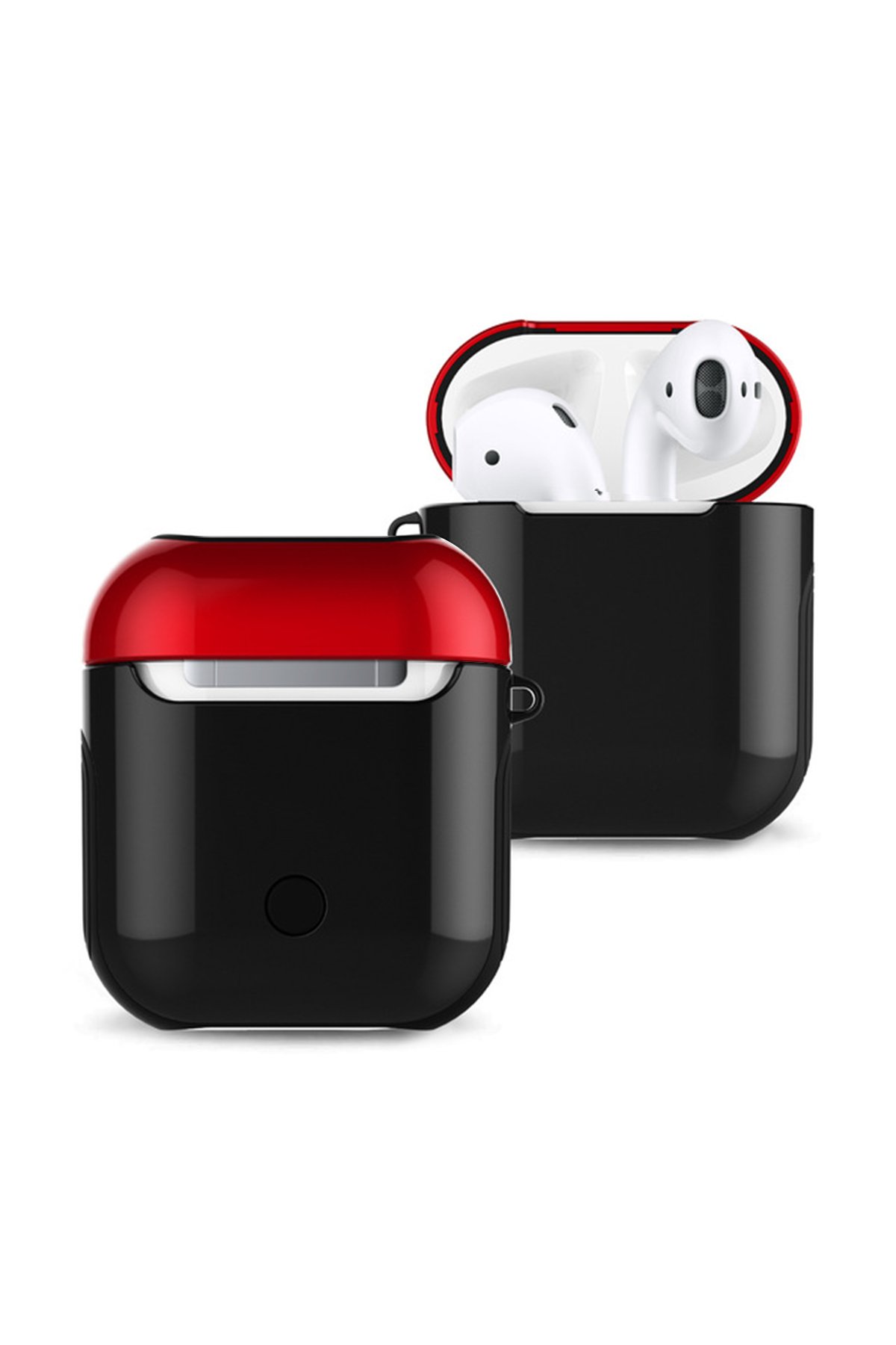 Newface Airpods (1.nesil) 3in1 Kılıf - Siyah-Mavi