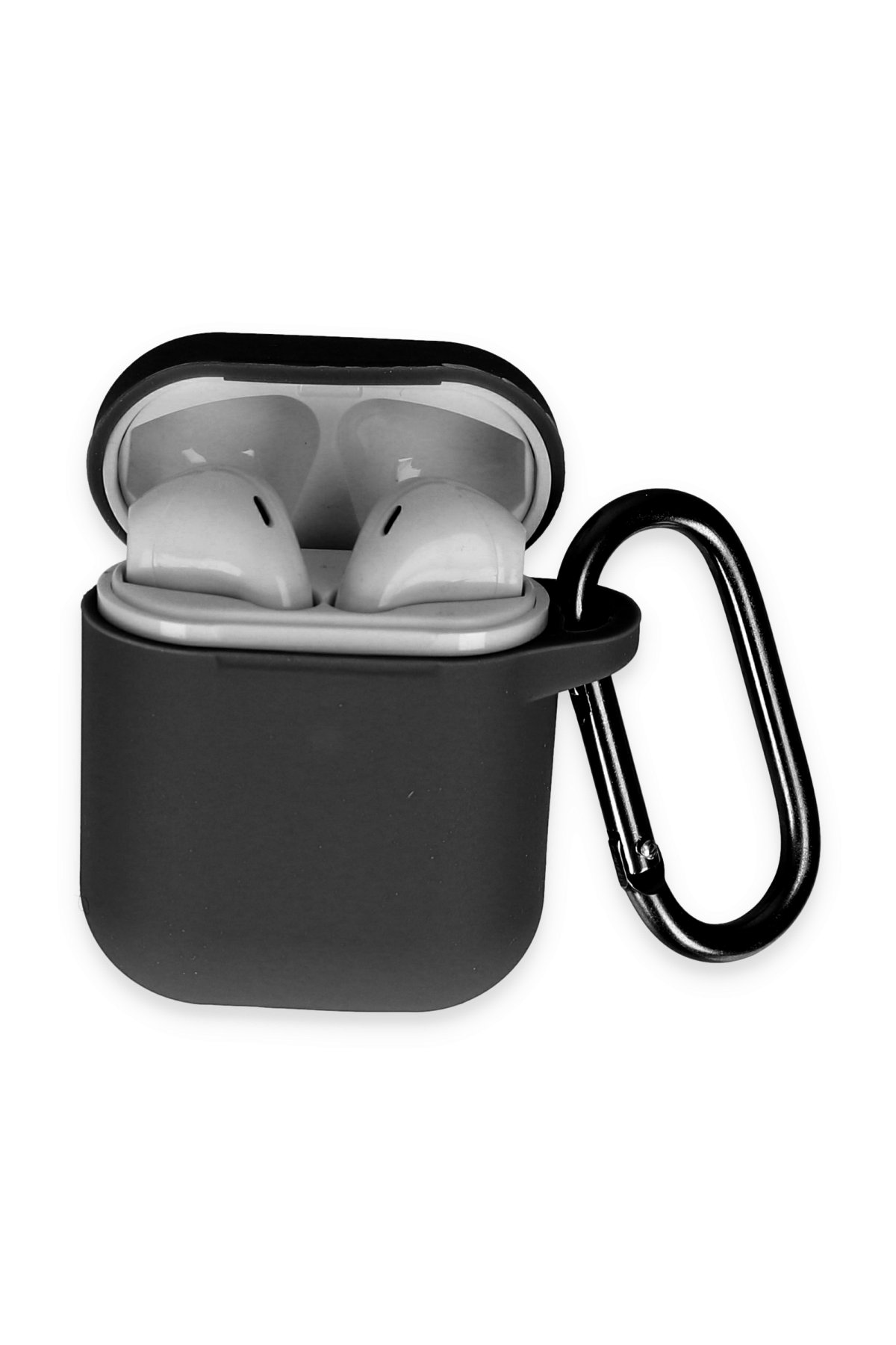 Newface Airpods (1.nesil) 3in1 Kılıf - Siyah-Mavi