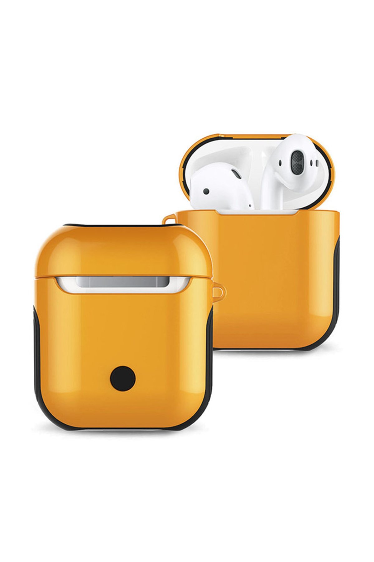 Newface Airpods 2 (2.nesil) Sert Silikon Kılıf - Siyah