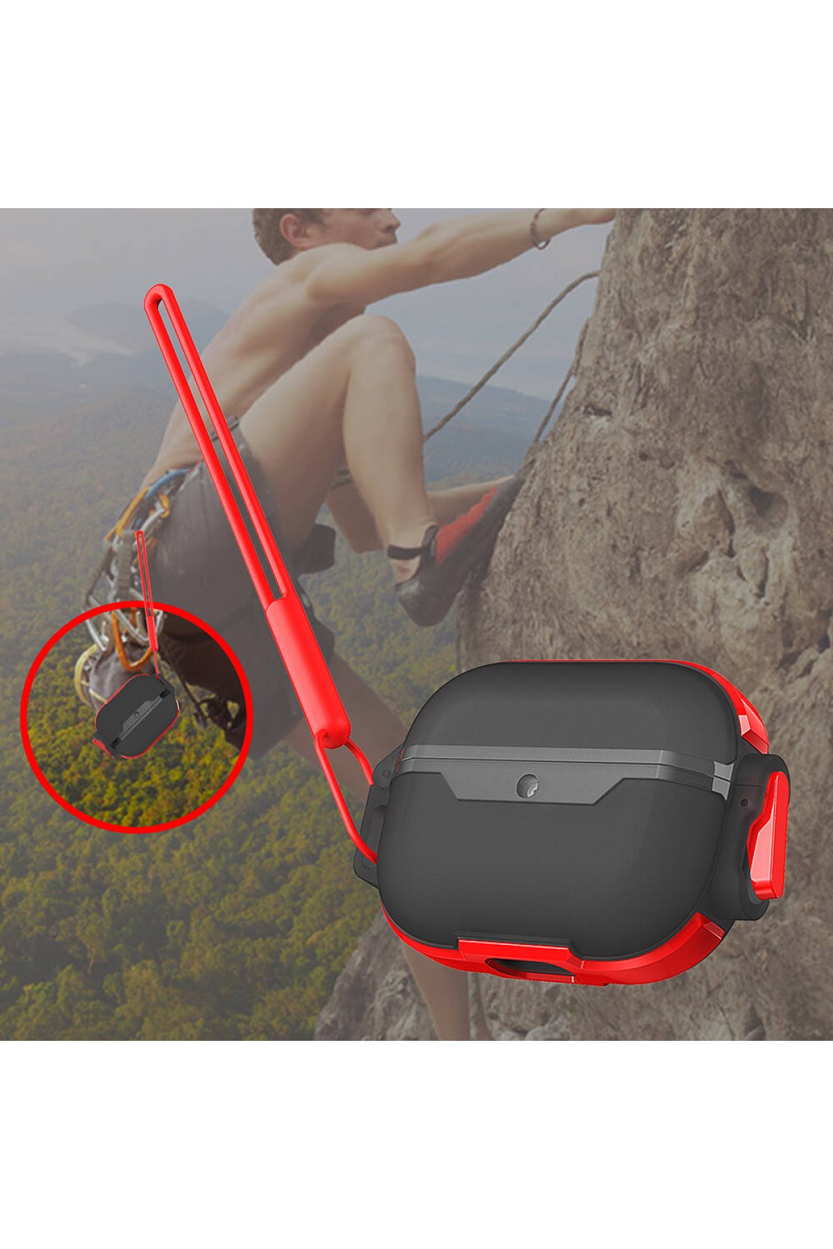 Newface Airpods 4 (4.nesil) Predator Airpods Kılıf - Mavi