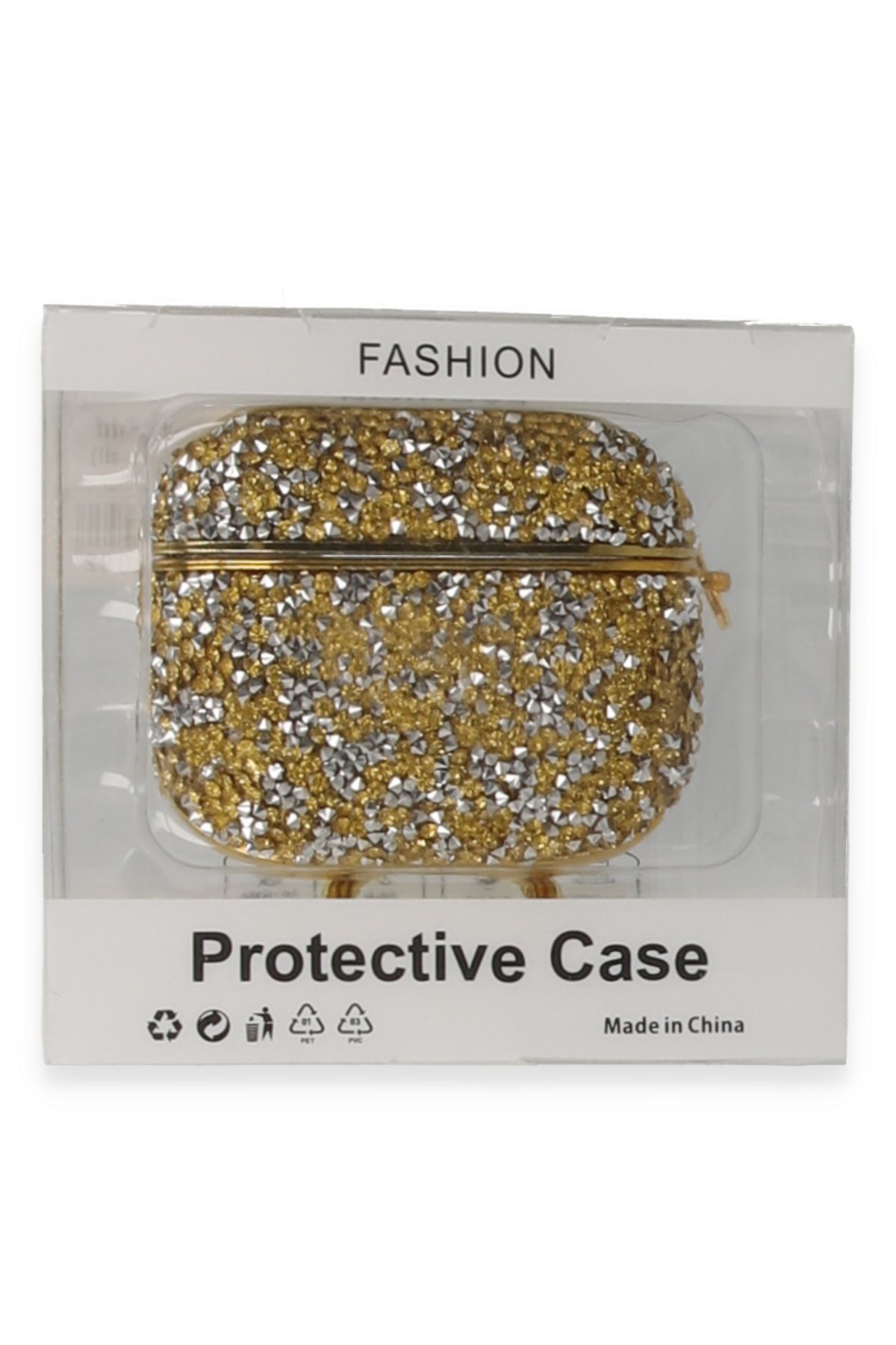 Newface Airpods Pro 2 (2.nesil) Mira Taşlı Kılıf - Siyah