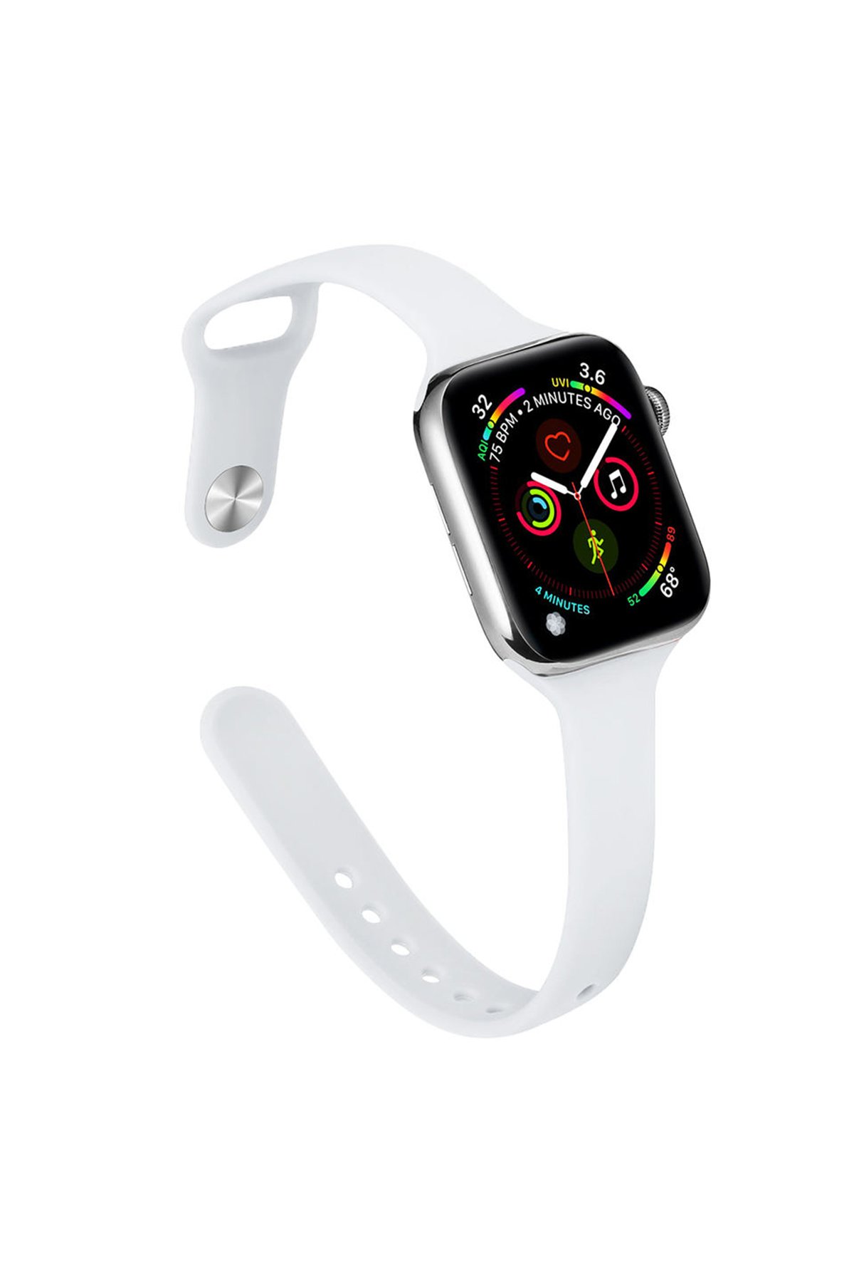 Newface Apple Watch 38mm KR414 Daks Deri Kordon - Pembe