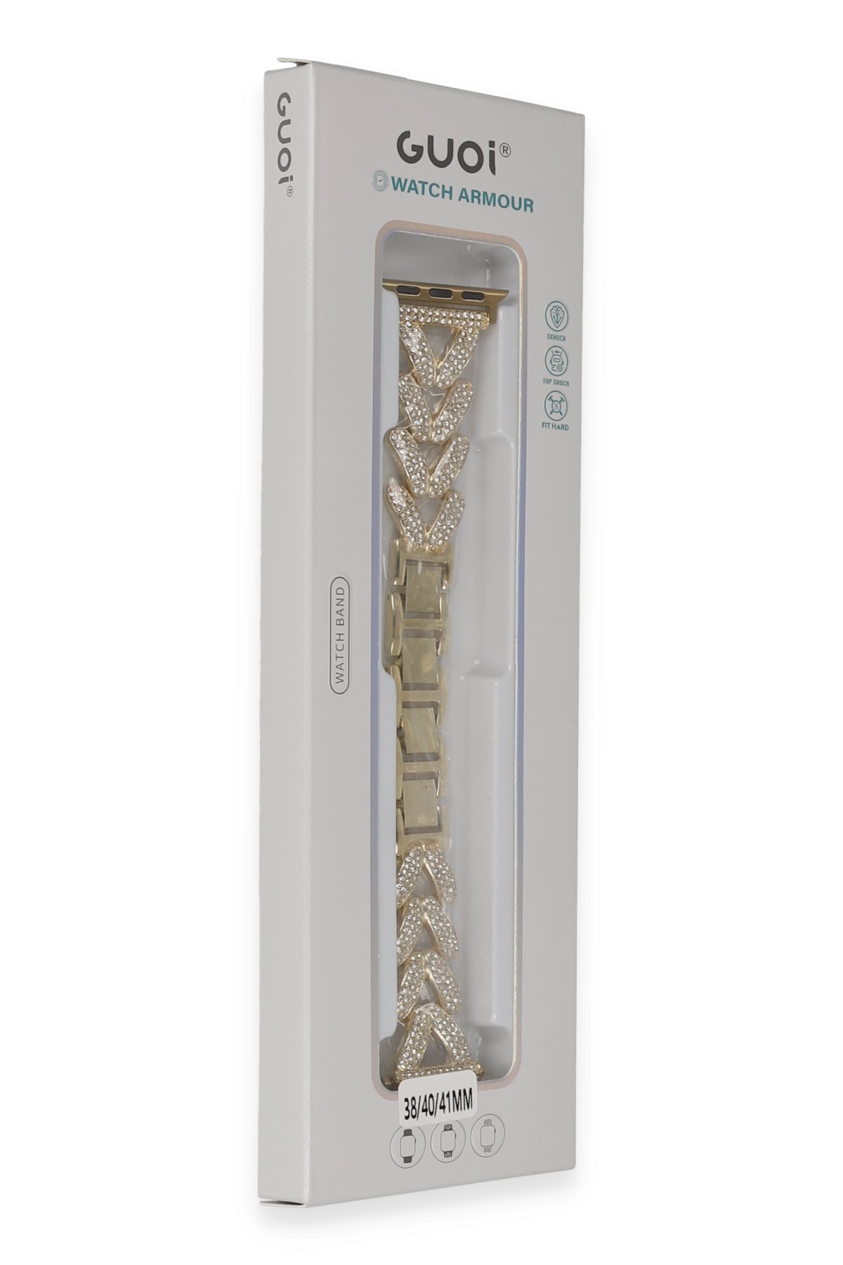 Newface Apple Watch 38mm Star Kordon - Zigzag Kırmızı-Siyah
