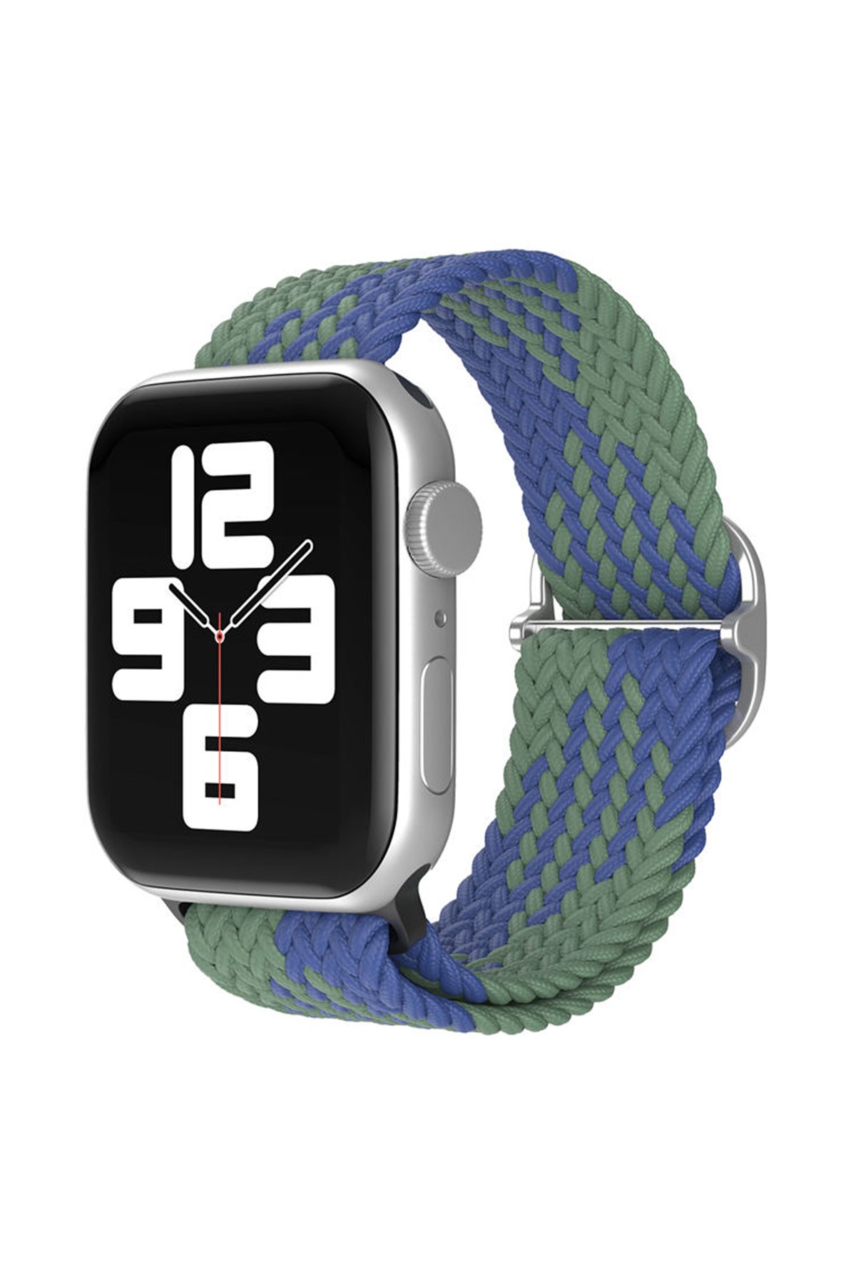 Newface Apple Watch 38mm Gökkuşağı Org Kordon - Kırmızı-Bordo
