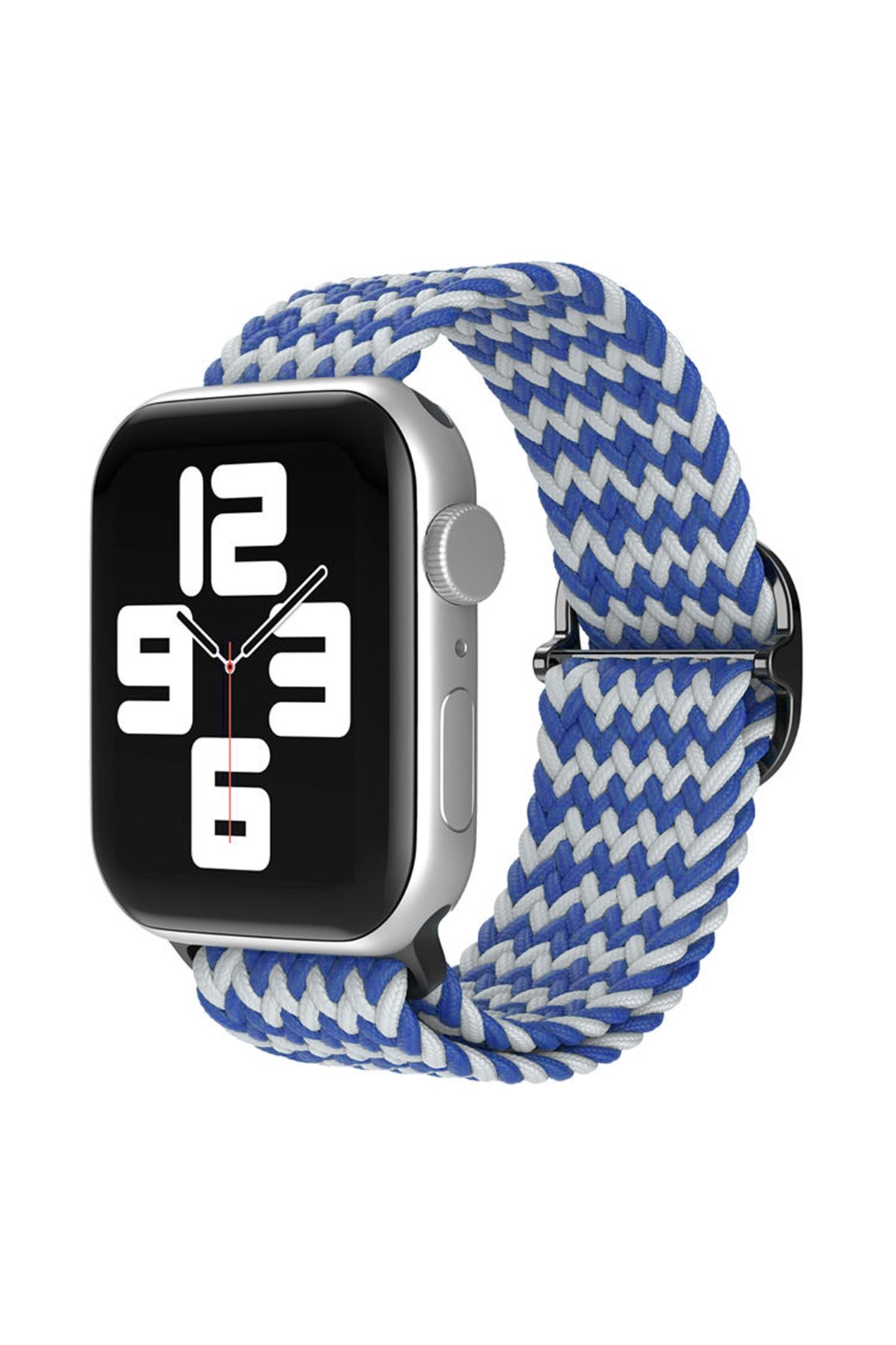 Newface Apple Watch 38mm KR408 Çizgili Silikon Kordon - Koyu Yeşil