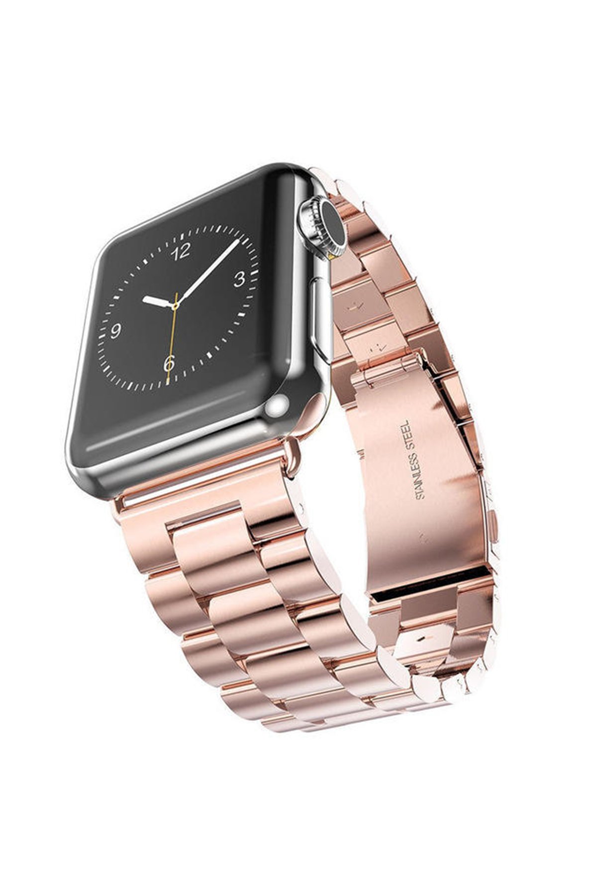 Newface Apple Watch 40mm KR405 Metal Bakla Kordon - Beyaz