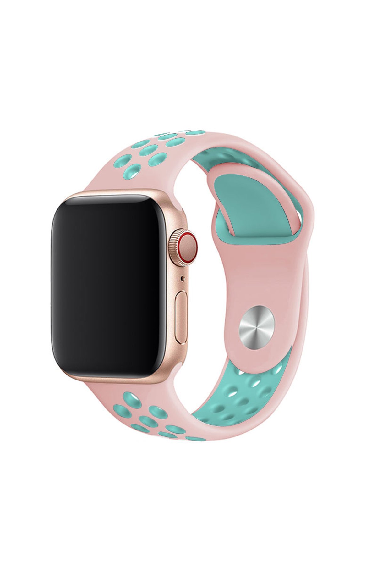 Newface Apple Watch 40mm Star Kordon - Siyah-Bordo