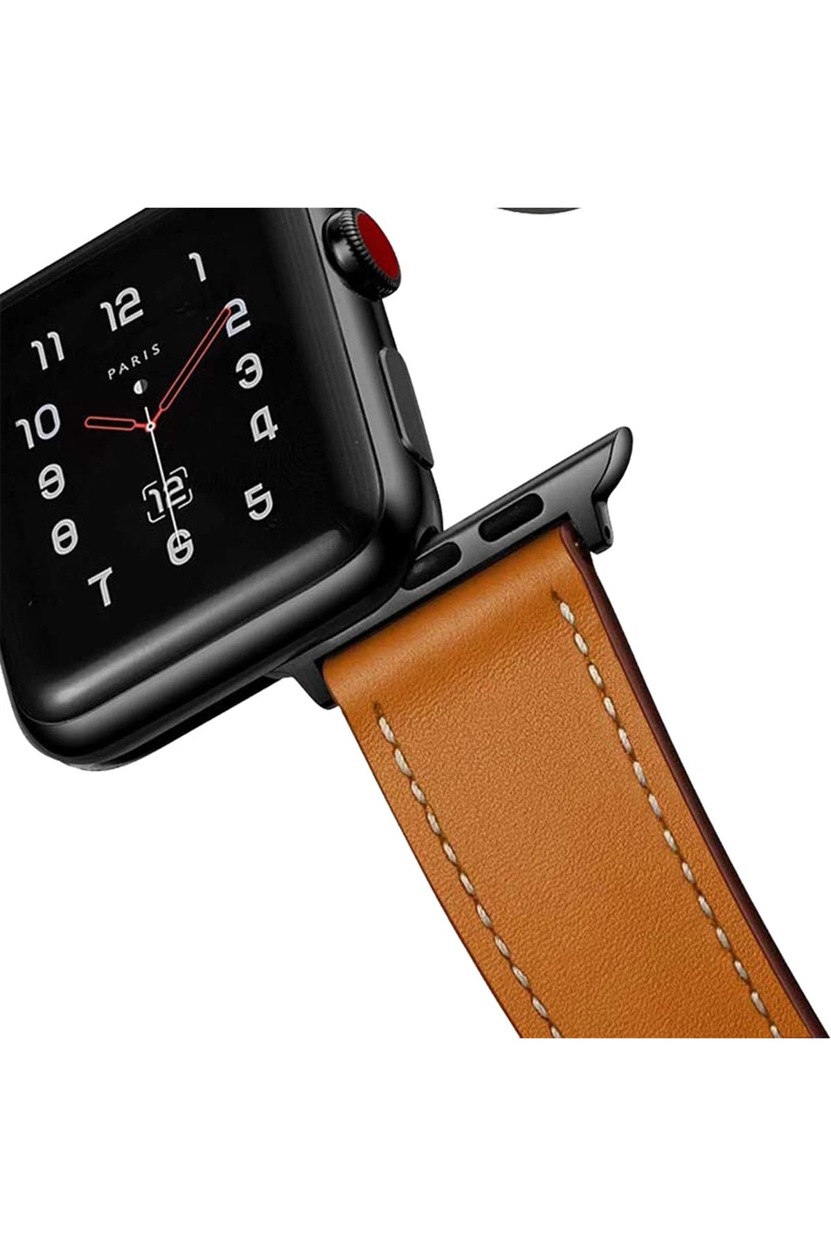 Newface Apple Watch 41mm KR414 Daks Deri Kordon - Beyaz