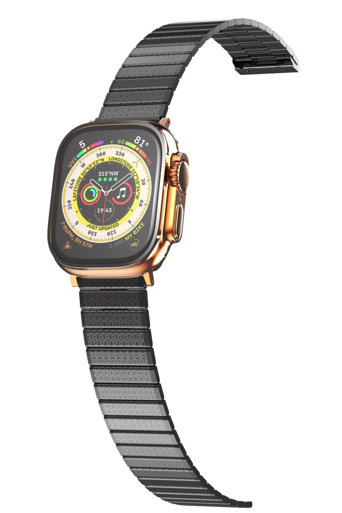 Newface Apple Watch 41mm Watch 49mm Kasa Dönüştürücü ve Ekran Koruyucu - Şeffaf
