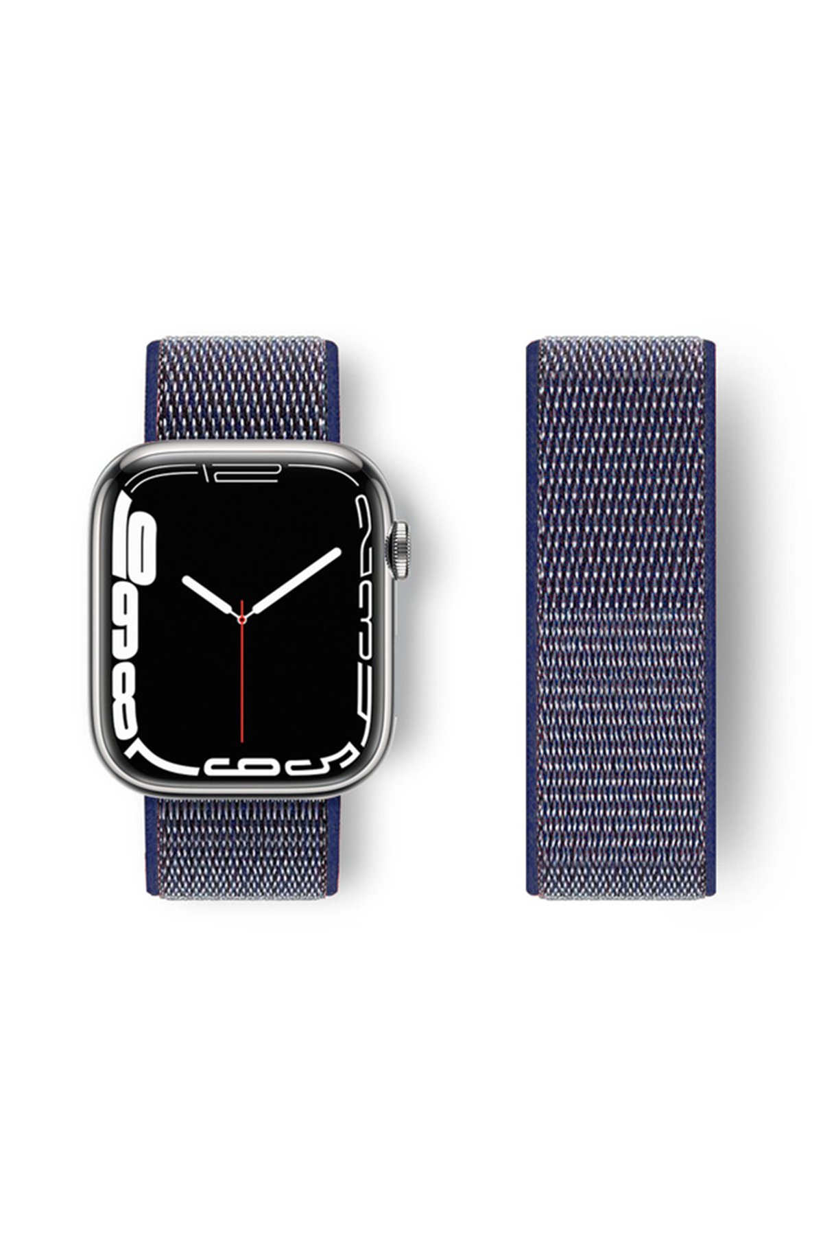 Newface Apple Watch 42mm Star Kordon - Gri-Siyah