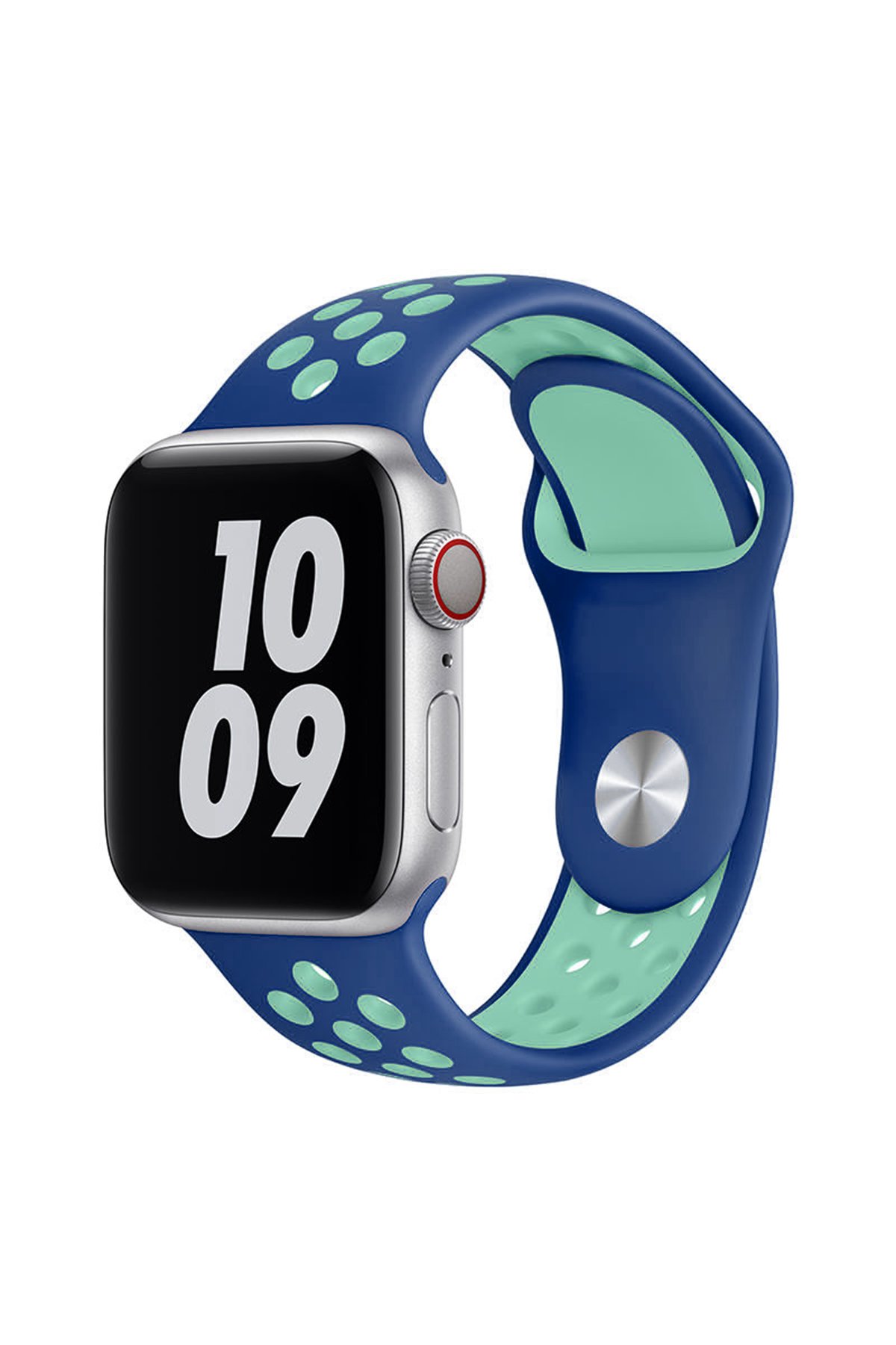 Newface Apple Watch 44mm Magnus Mıknatıslı Silikon Kordon - Koyu Yeşil