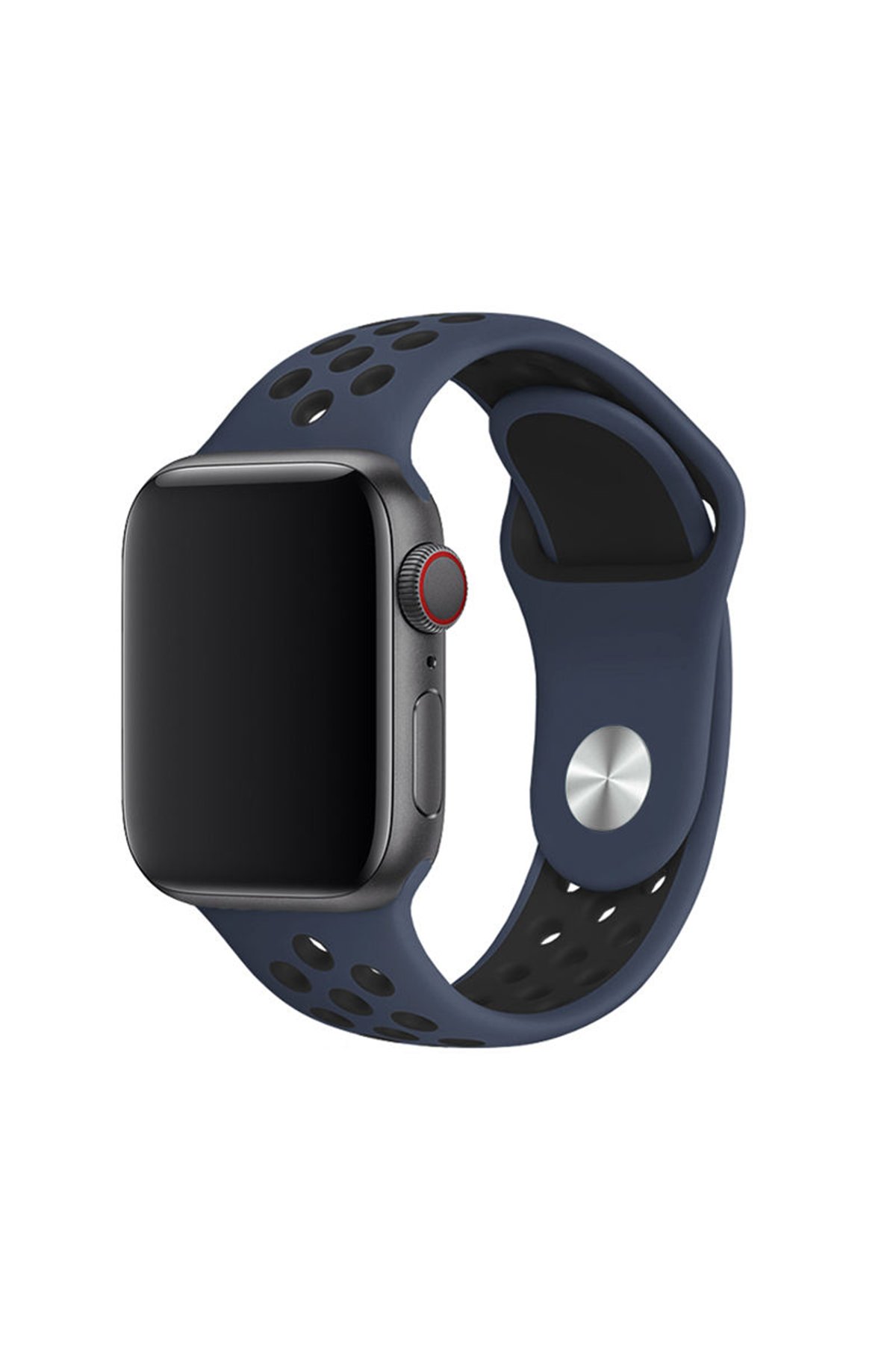 Newface Apple Watch 42mm Ayarlı Solo Silikon Kordon - Siyah