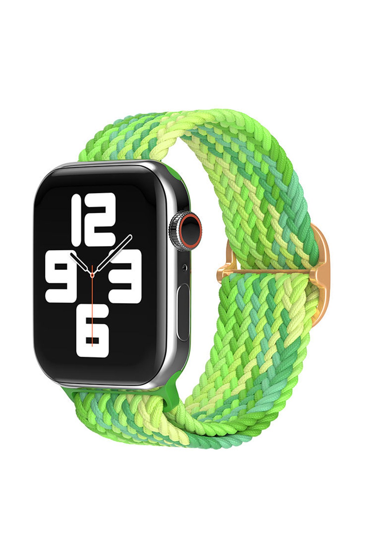 Newface Apple Watch 42mm Metal Mıknatıslı Kordon - Siyah-Kırmızı
