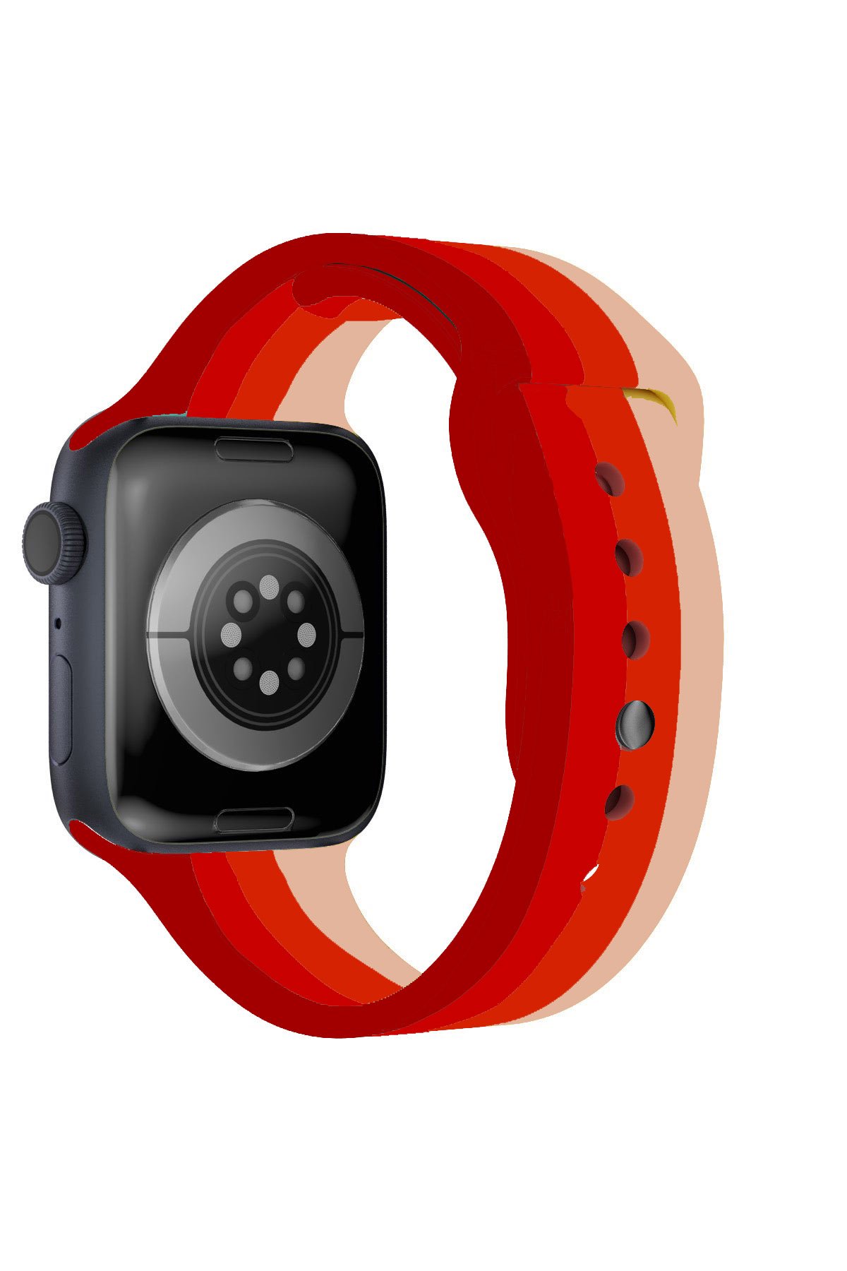 Newface Apple Watch 44mm Node Taşlı Kordon - Siyah