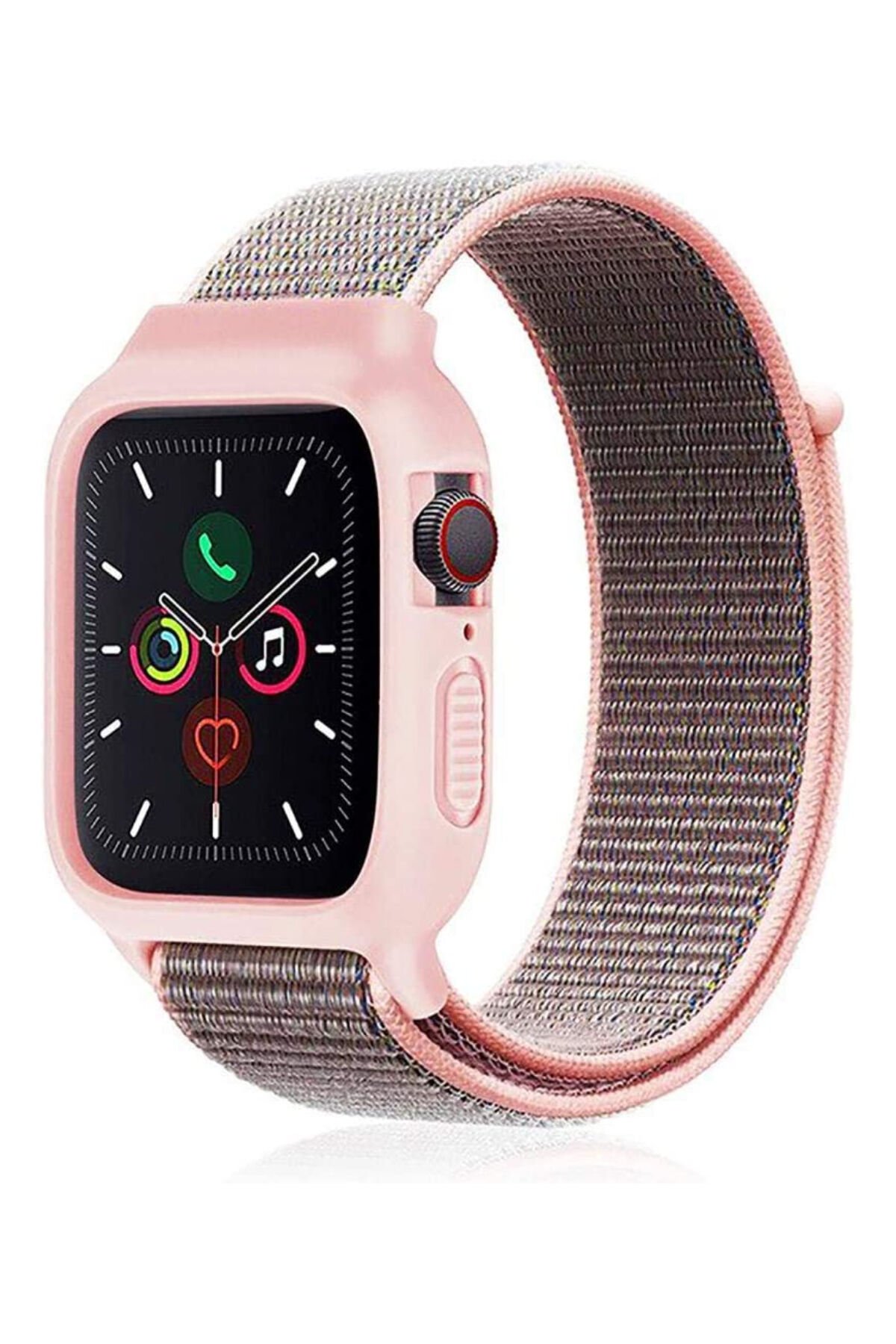 Newface Apple Watch 40mm Ayarlı Solo Silikon Kordon - Kırmızı