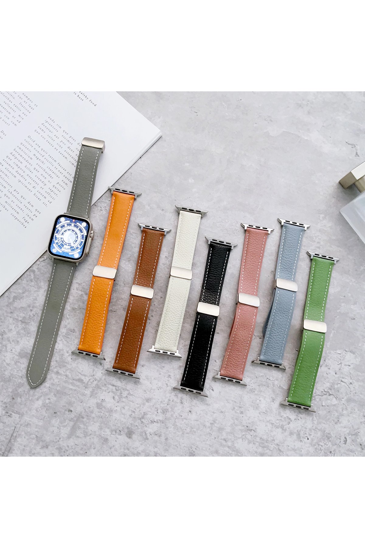 Newface Apple Watch 44mm Ayarlı Solo Silikon Kordon - Lacivert