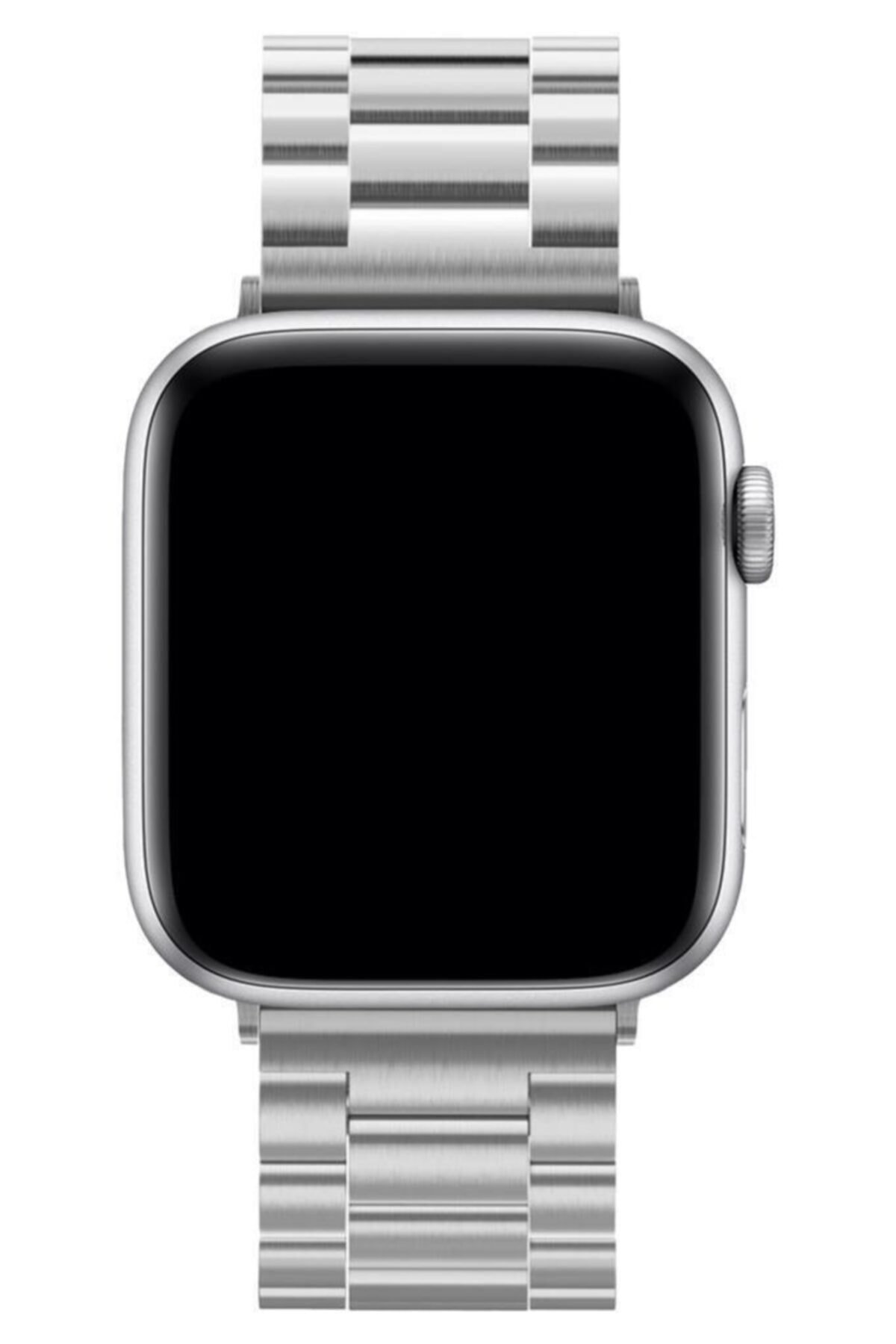 Newface Apple Watch 44mm Metal Petek Kasalı Kordon - Gümüş