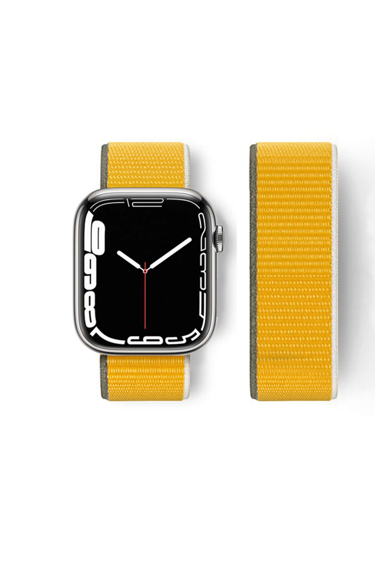 Newface Apple Watch 45mm Desenli Lastikli Kordon - Desen 14
