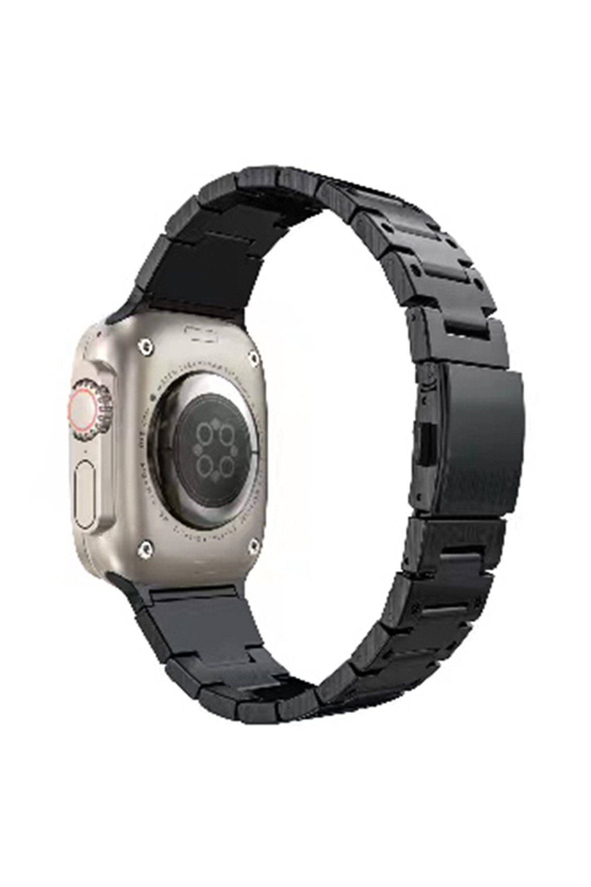 Newface Apple Watch 45mm Star Kordon - Zigzag Siyah-Beyaz