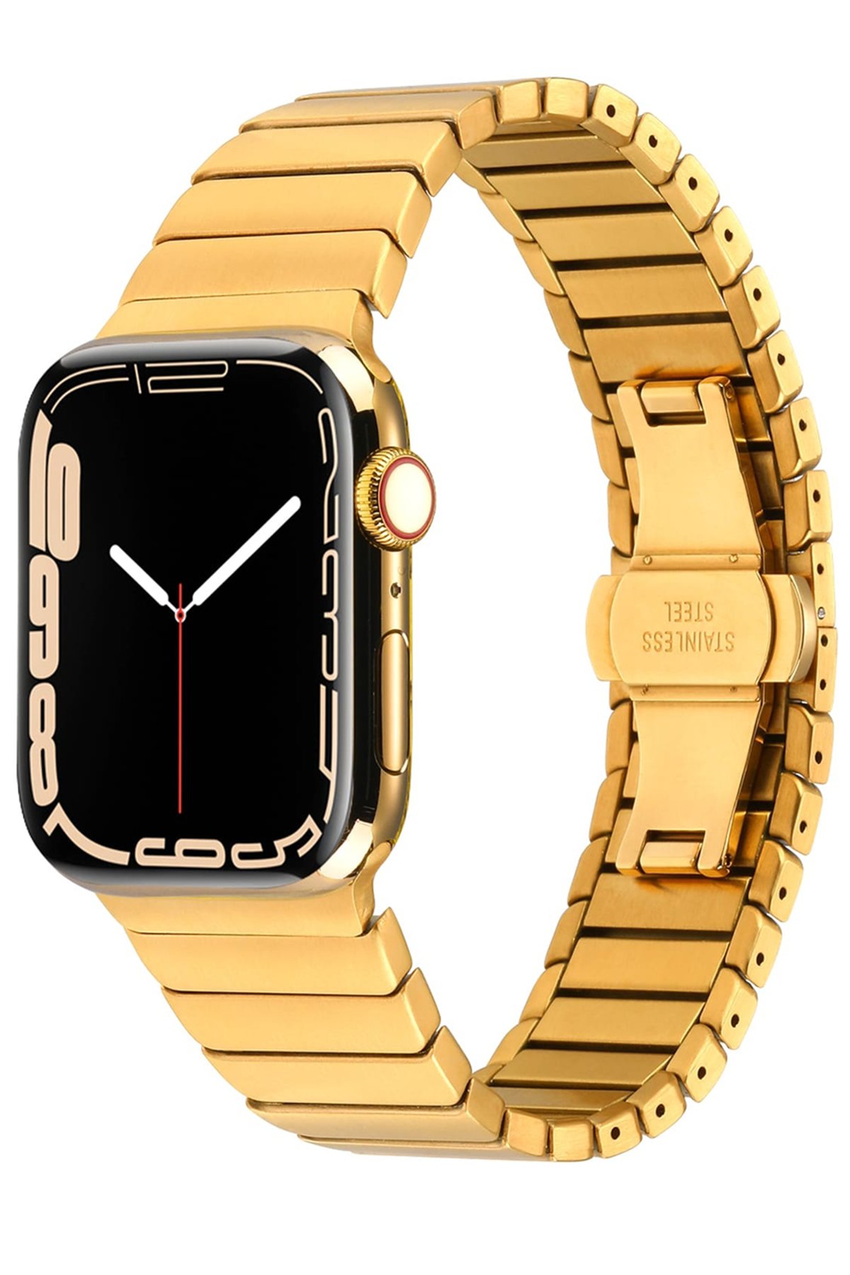 Newface Apple Watch 45mm KR411 Tailored Strap Kordon - Koyu Yeşil