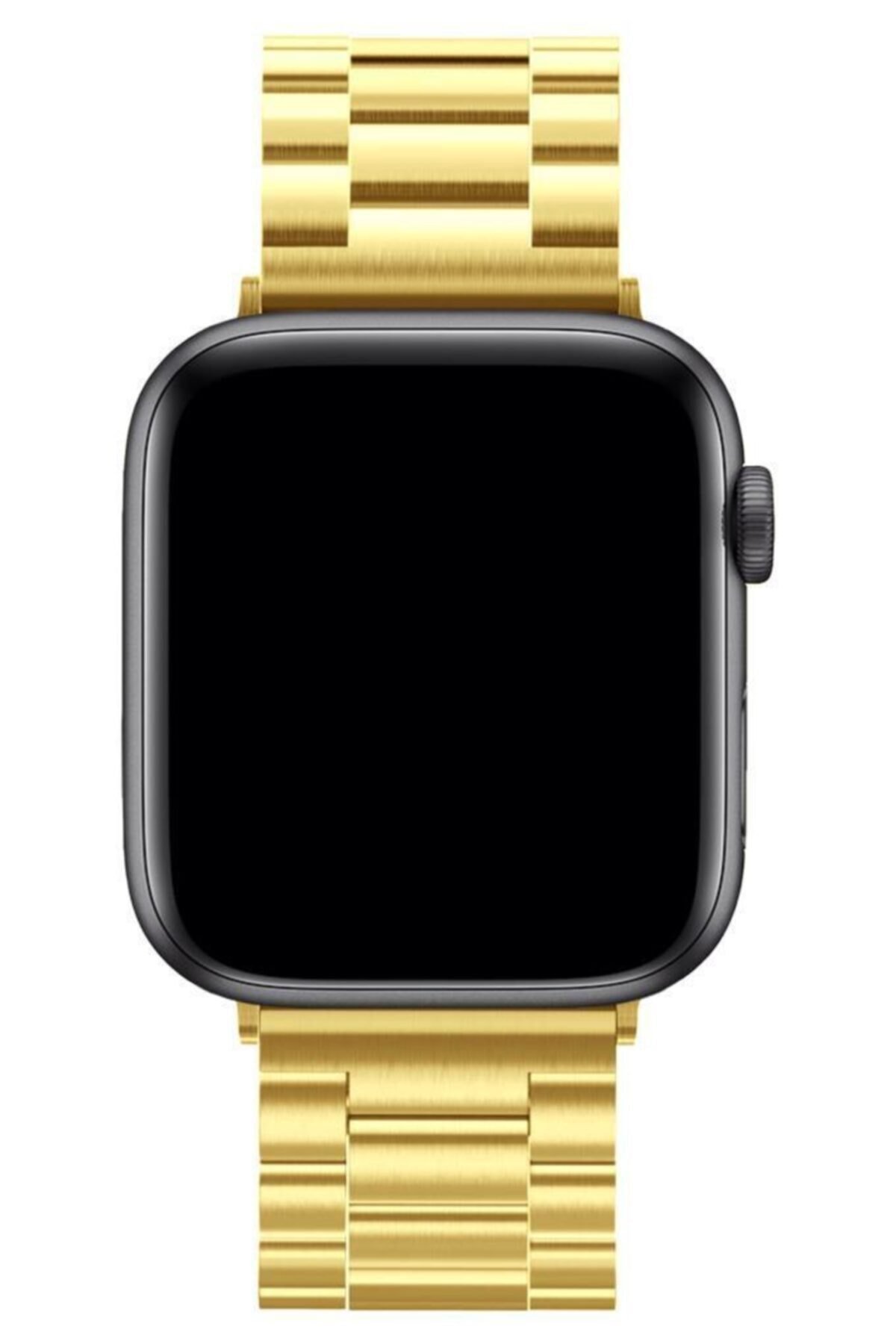 Newface Apple Watch 45mm Karo Motif Kordon - Mavi